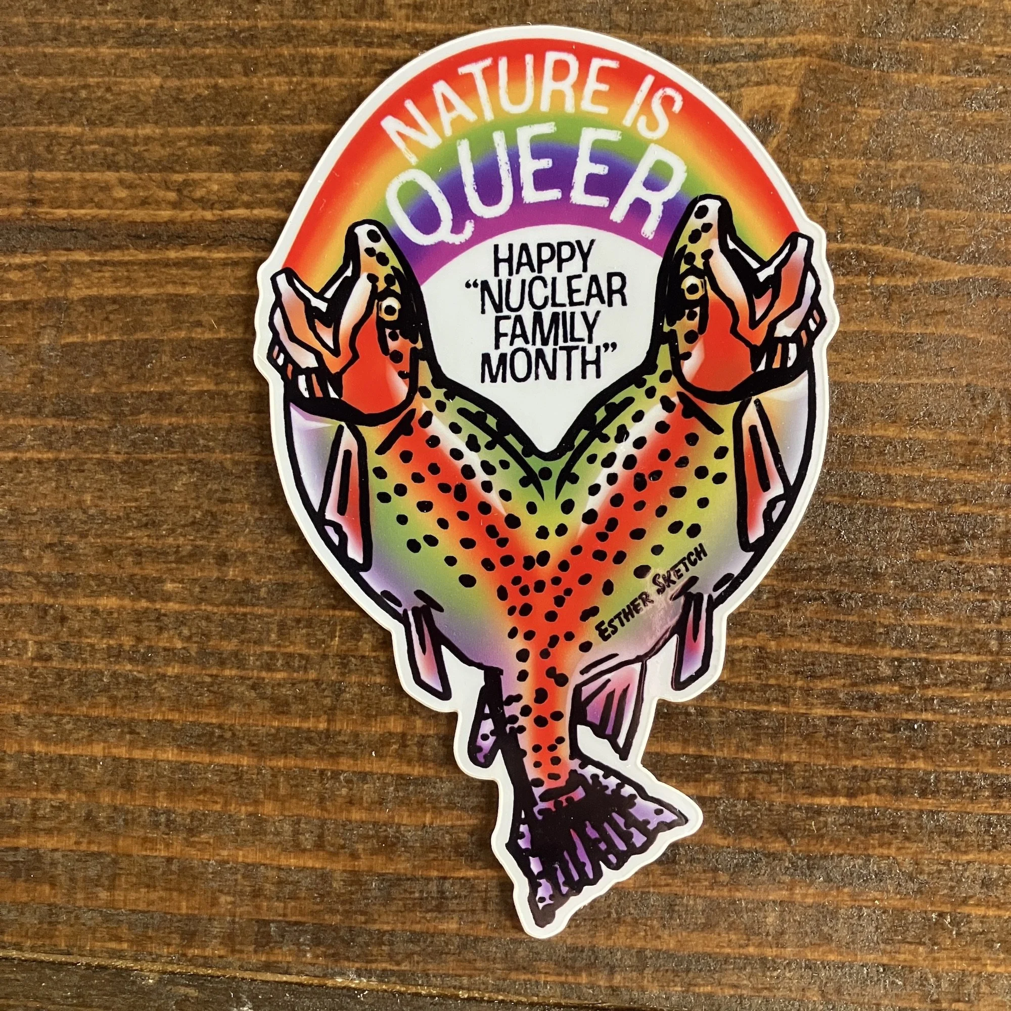 Nature Is Queer Sticker