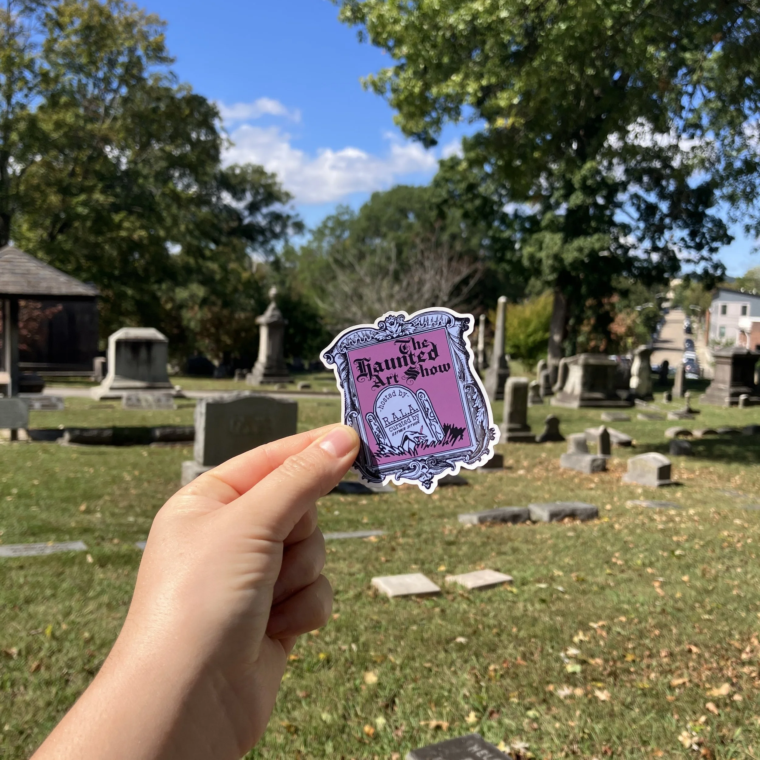 Commemorative HAS stickers designed by curator 