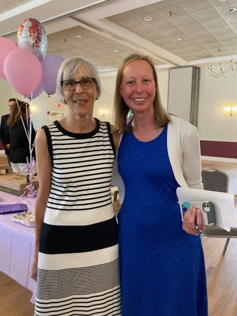 Andrea Peraner-Sweet and Town Manager Kristen Las