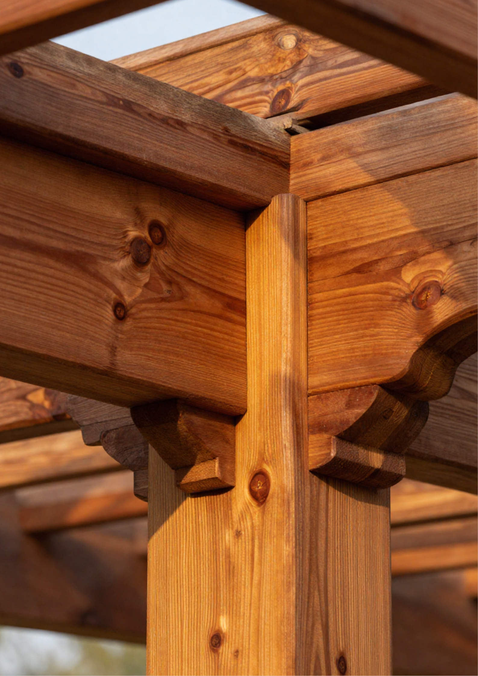 Pergola Staining