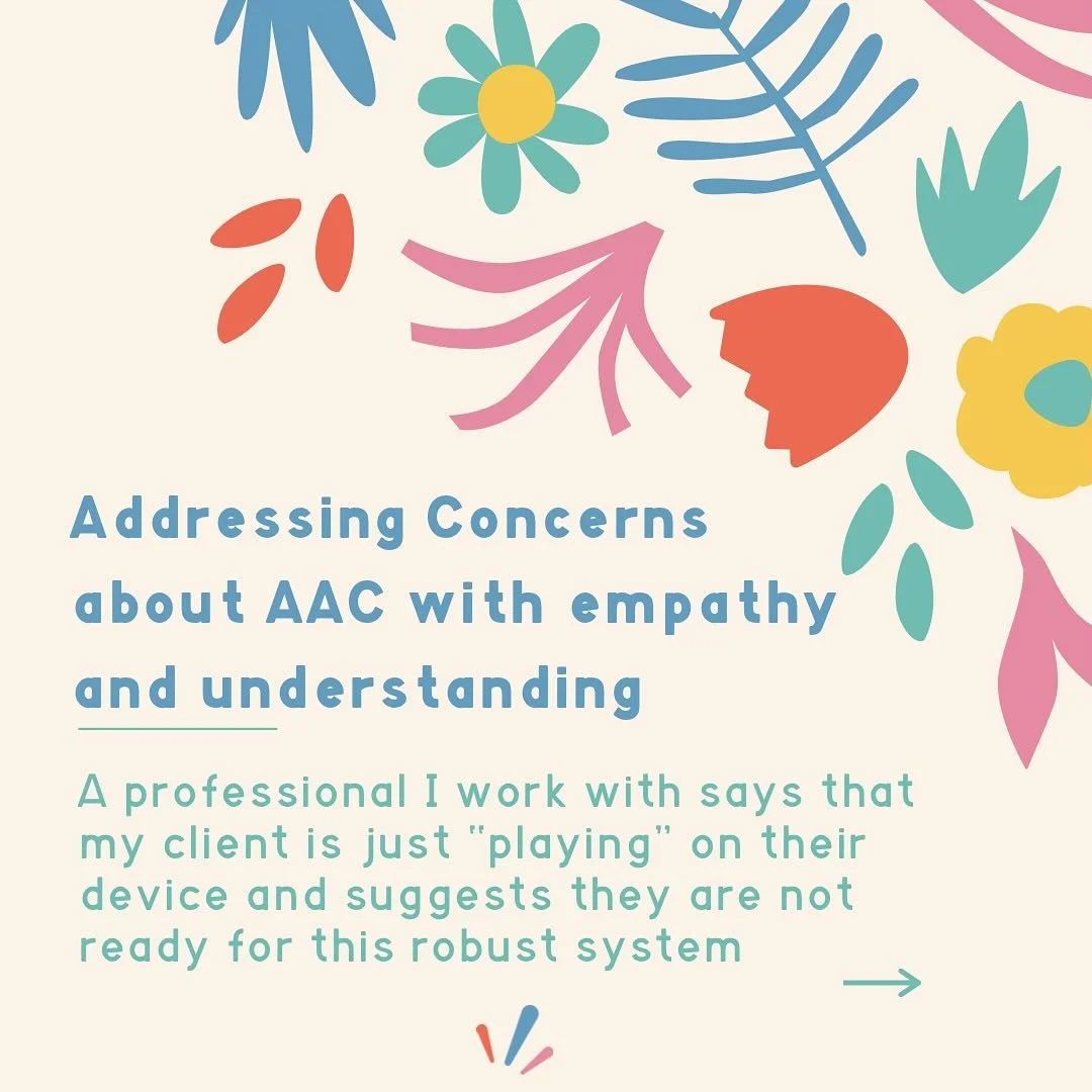 We are strong believers that helping other professionals understand the power of AAC starts with empathy and clear communication! 

Here are some tips on how to advocate for AAC with understanding and collaboration. 

#aacadvocate #aacgram #aacslp #a