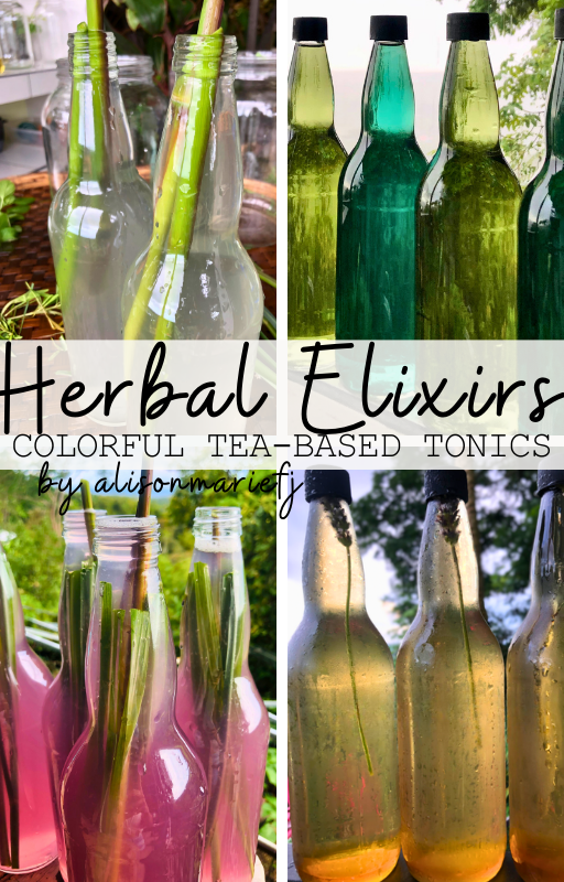 Herbal Elixirs: Colorful Tea-Based Tonics