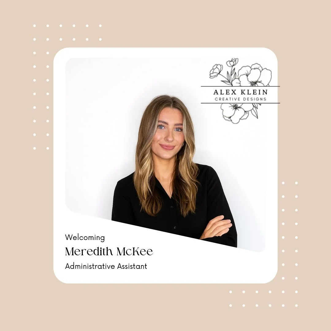 Growth looks good on us 💫
Please welcome Meredith, the newest addition to Alex Klein Creative Designs. With a love for organization, and thoughtful details, she&rsquo;s the perfect complement to our mission of bringing livable luxury &mdash; and a l