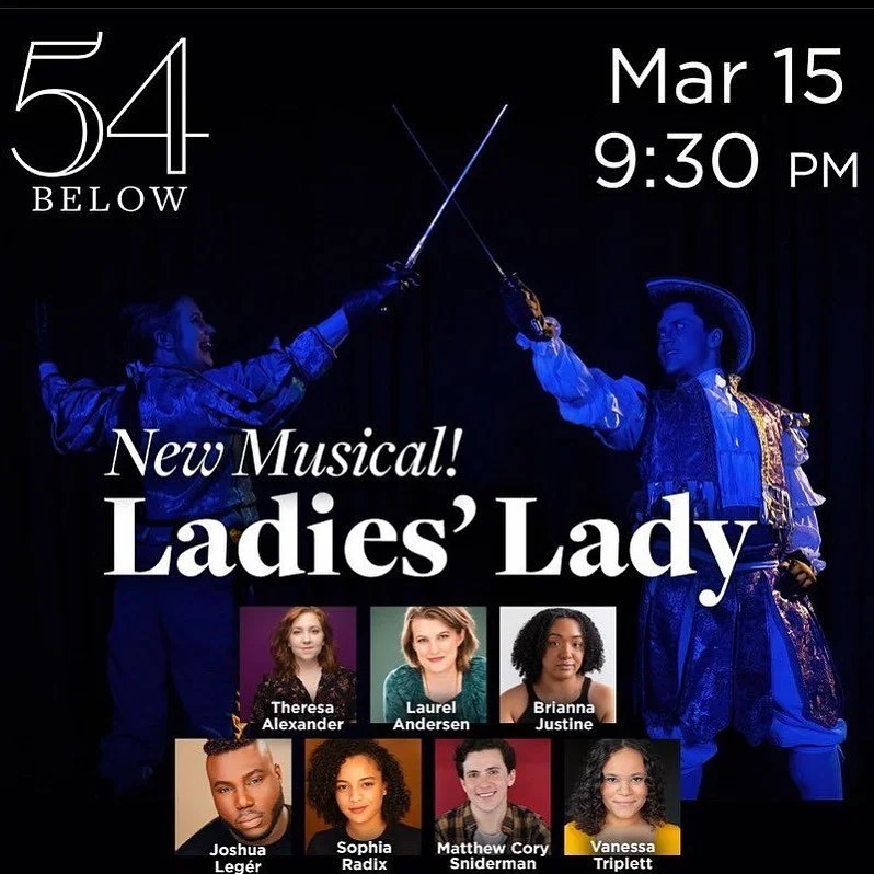 Come see the cast of Ladies&rsquo; Lady at 54 Below March 15 @ 9:30pm! 
Special Broadway guest!
Link in bio for as low as a $15 ticket!