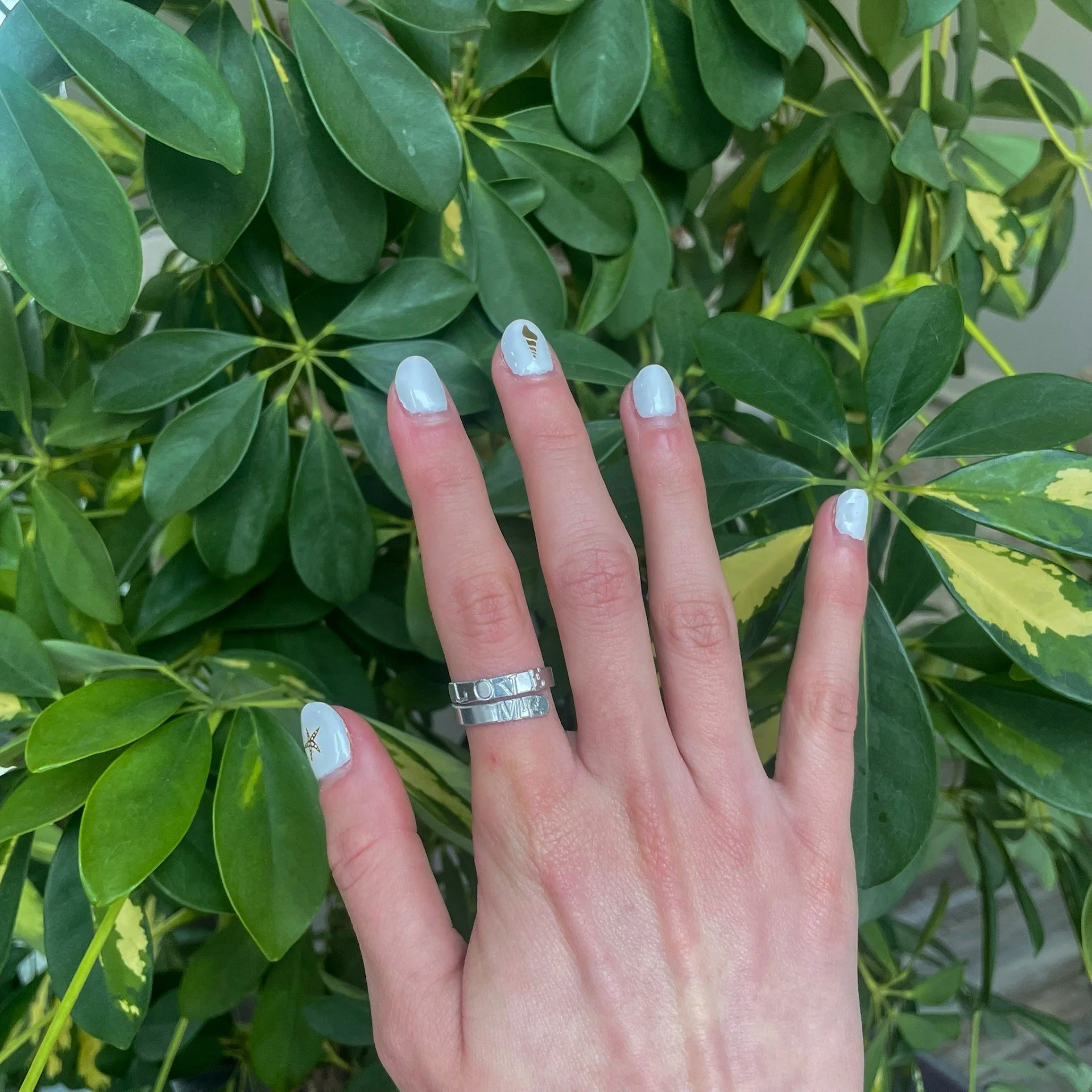 "Love Me" Stamped Ring