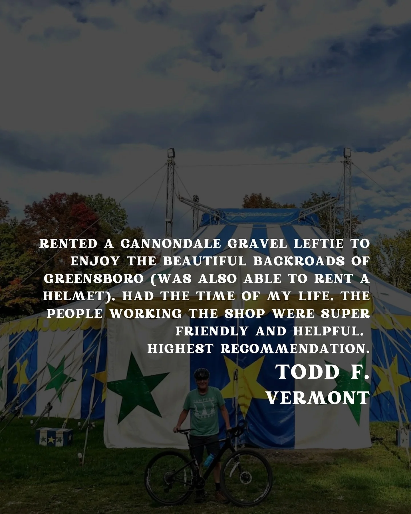 Good bikes, great people, and even better rides. 🌟

Thanks for the awesome review, we&rsquo;re thrilled you had a blast on your Cannondale adventure! 🚴&zwj;♂️💨

#RiversideCycles #GravelRide #greensborovt