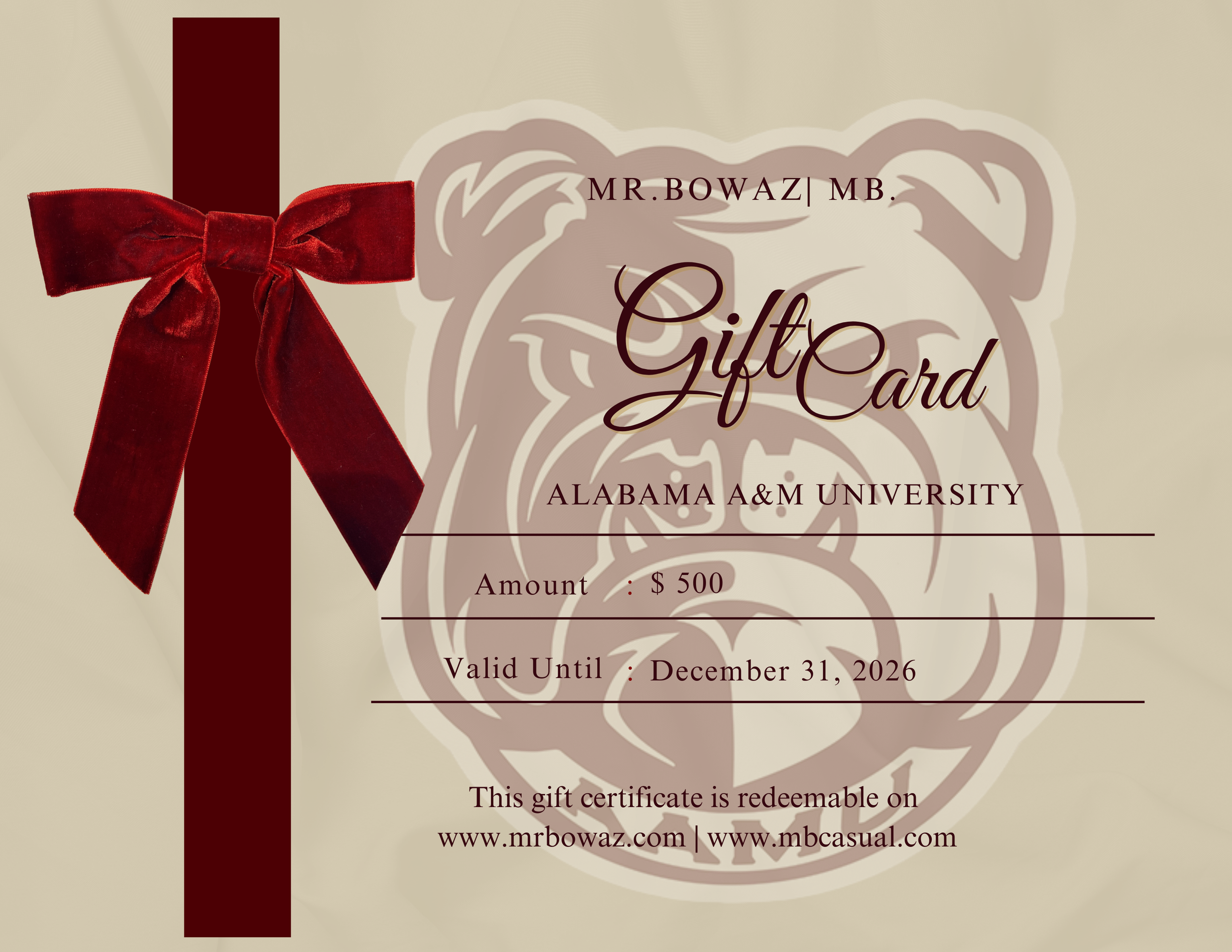 MB x AAMU Gift Card
