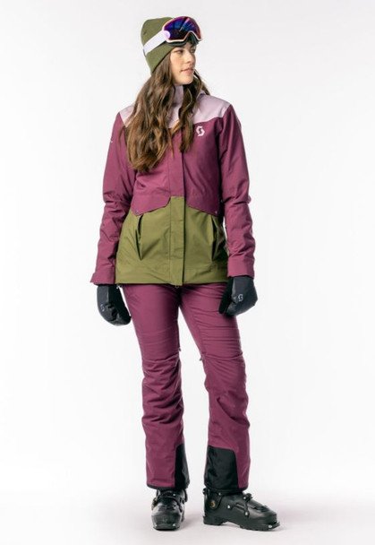 SCOTT Jacket women ultimate dryo plus green/pink