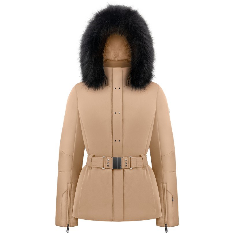 POIVRE BLANC jacket stretch ski almond brown women