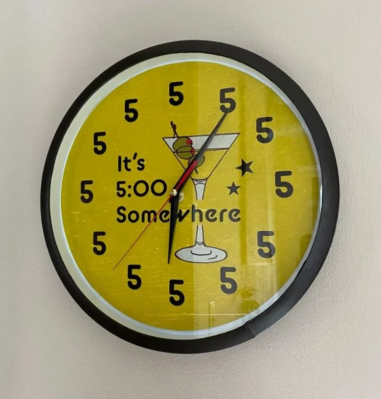 5 O'Clock Clock, Letterpress