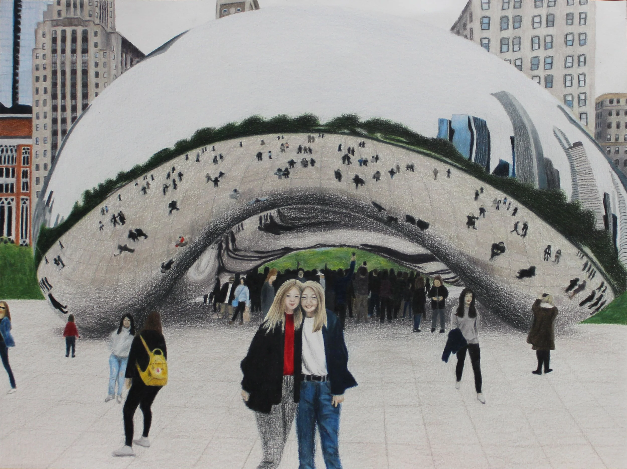 Hello Chicago, Colored Pencil