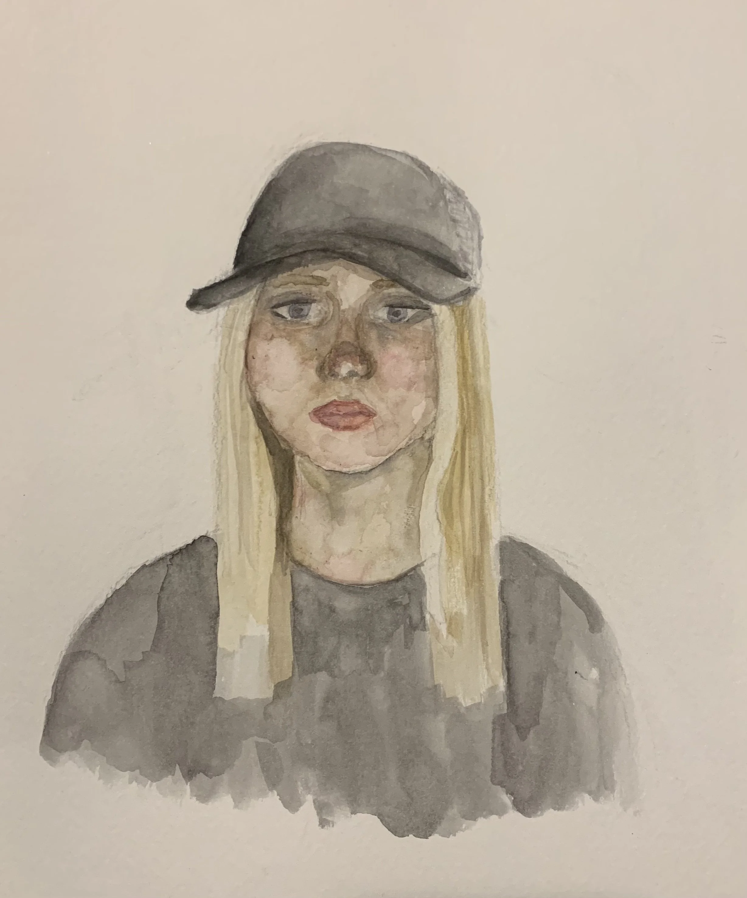 Self Portrait, Watercolor