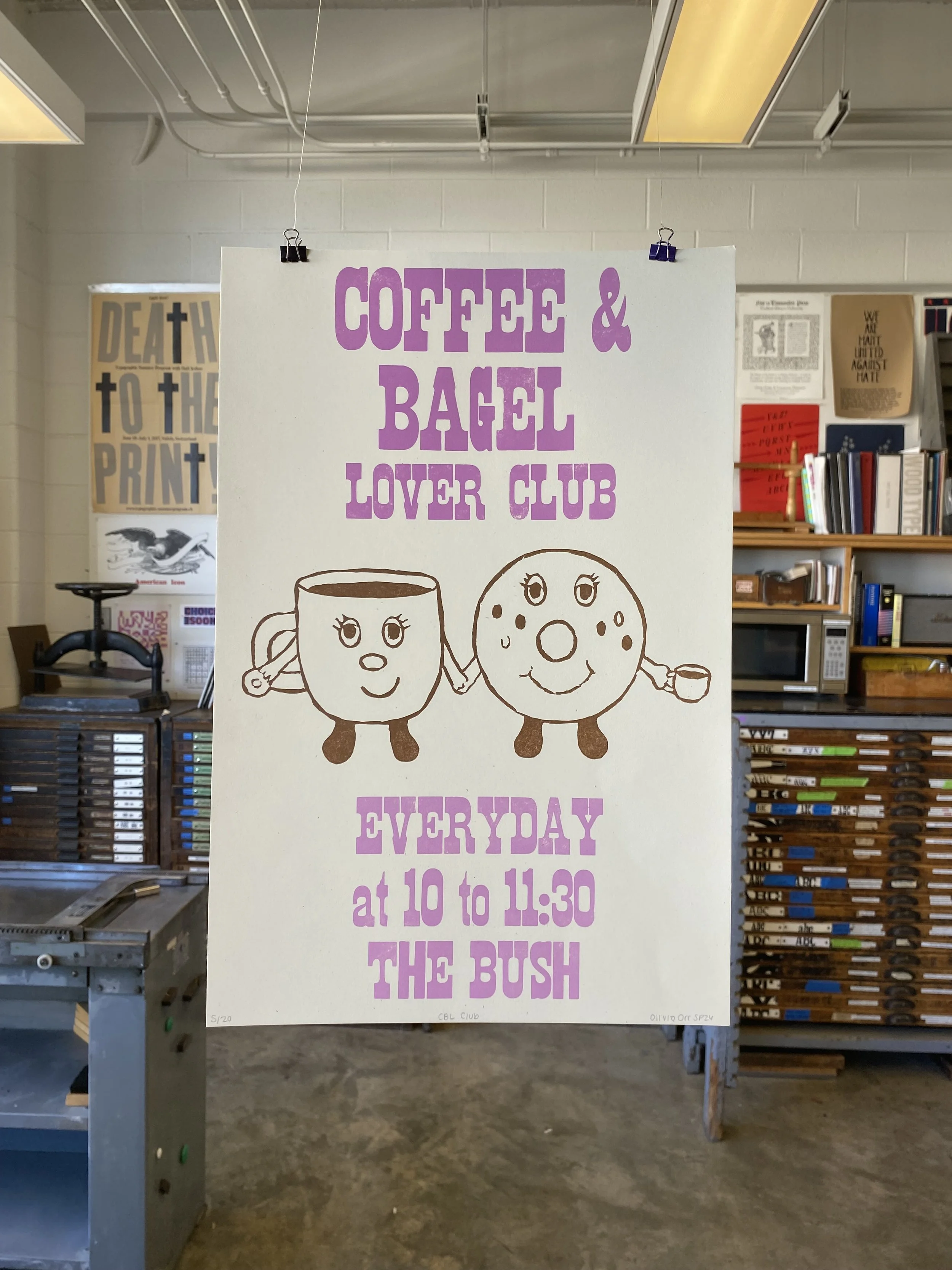 Letterpress & Linoleum Poster