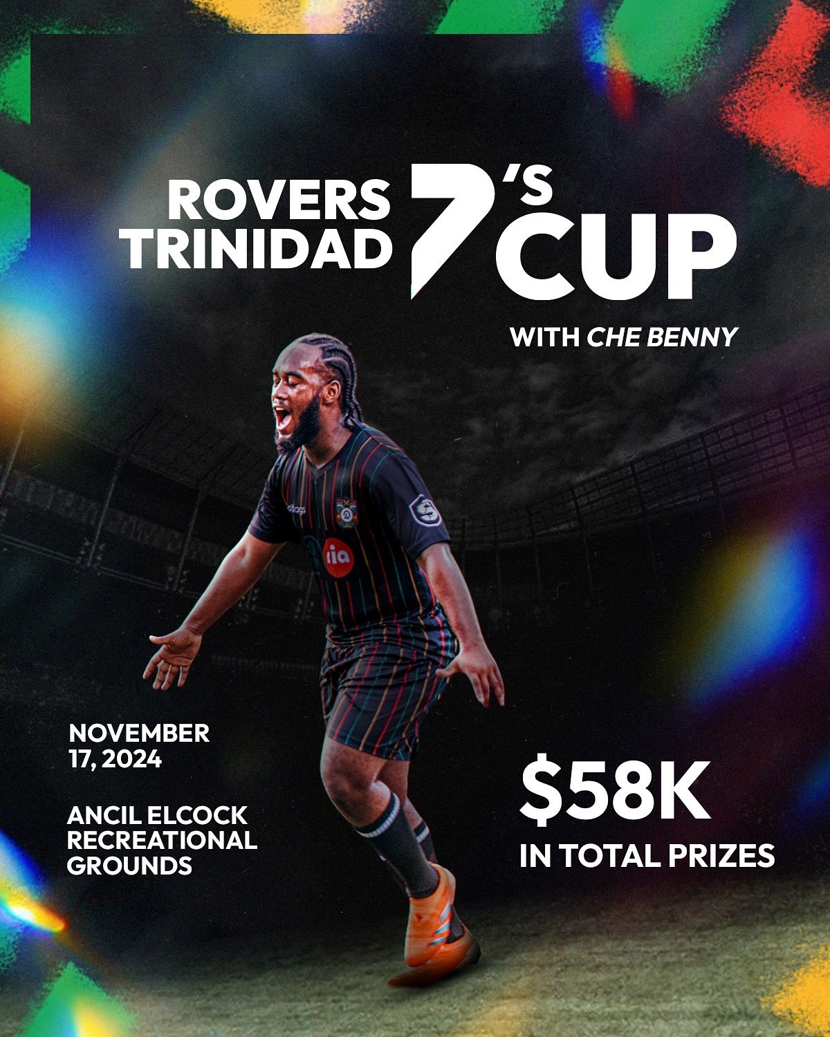 ⚔️ The Rovers Trinidad 7&rsquo;s Cup is here! 🇹🇹 Mark your calendars for November 17, 2024, and get ready to compete for $58,000 in total prizes! Think you have what it takes to win it all?

💰 Prizes:
🥇 1st Place: $35,000
🥈 2nd Place: $15,000
🥉