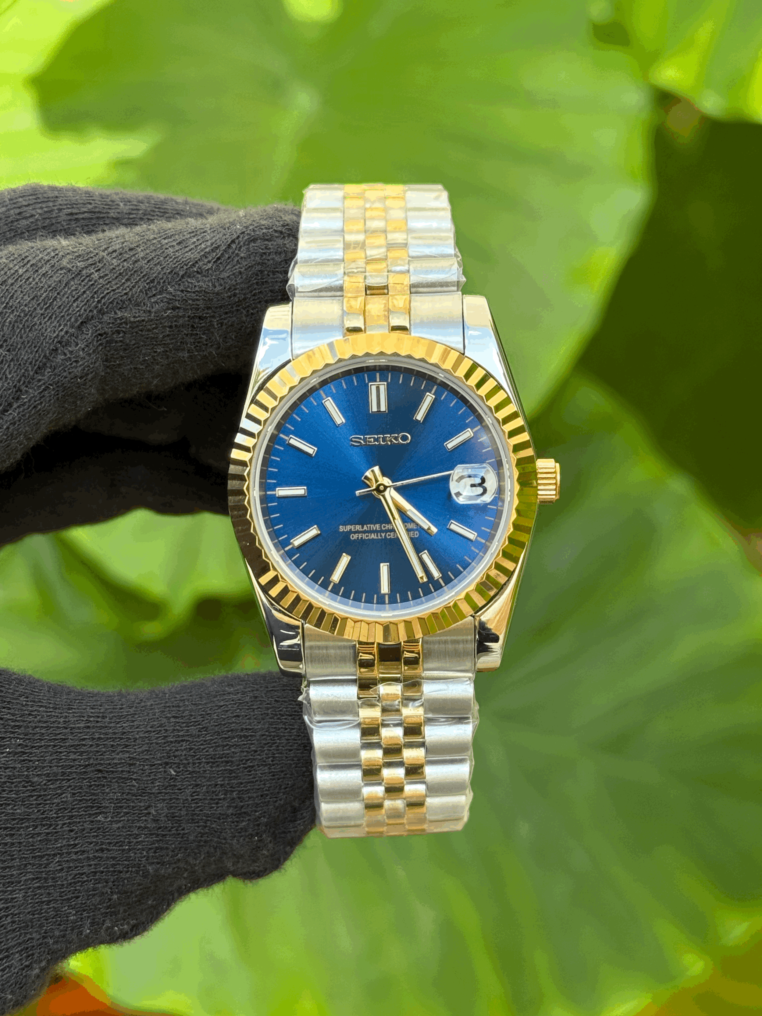 DJ MOD - TWO TONE YELLOW GOLD/BLUE DIAL