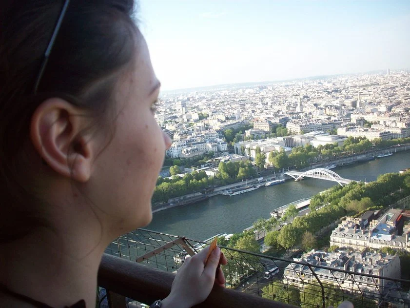 Terre à table: Mariia's first visit to Paris, view from Eiffel tower