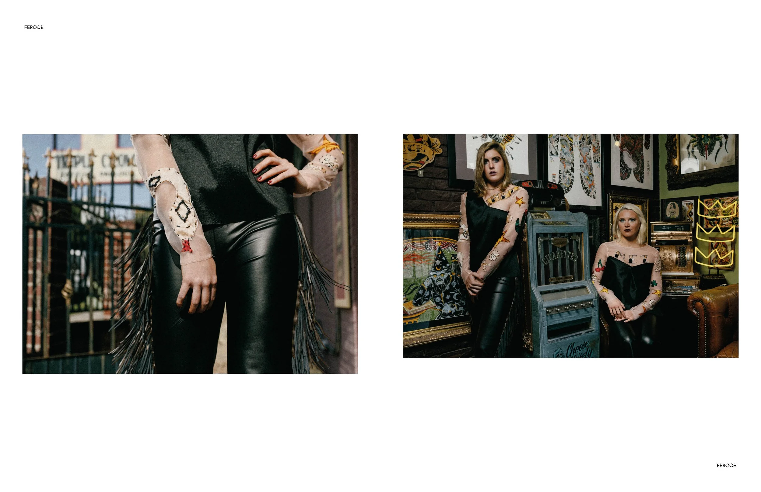 Looks and shoot directed by Madimez featured in Feroce Magazine