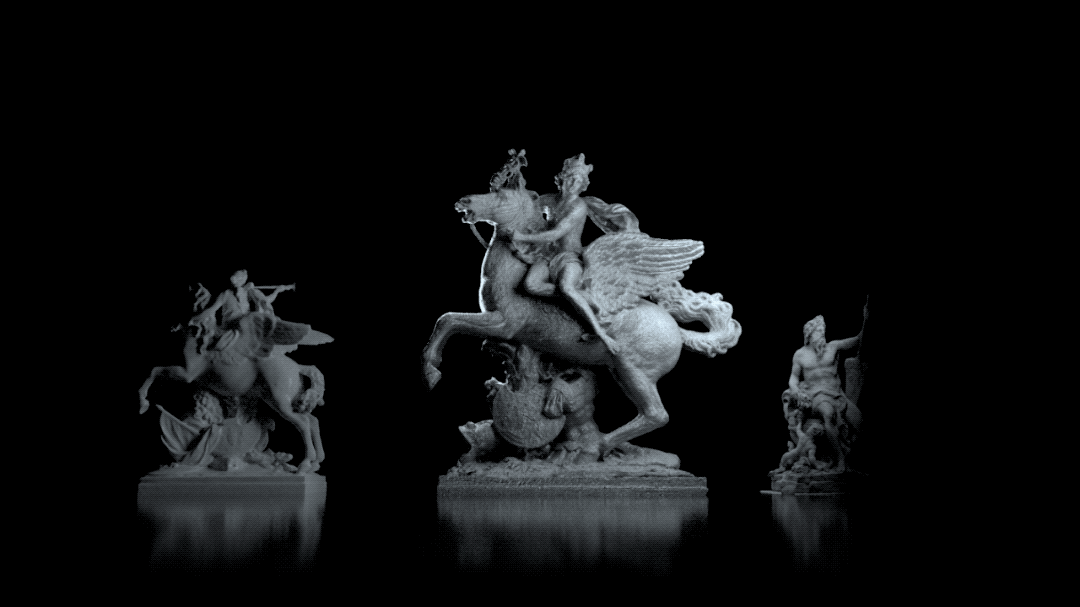  Renders of 3d scanned Renaissance sculptures from National History Archives.   