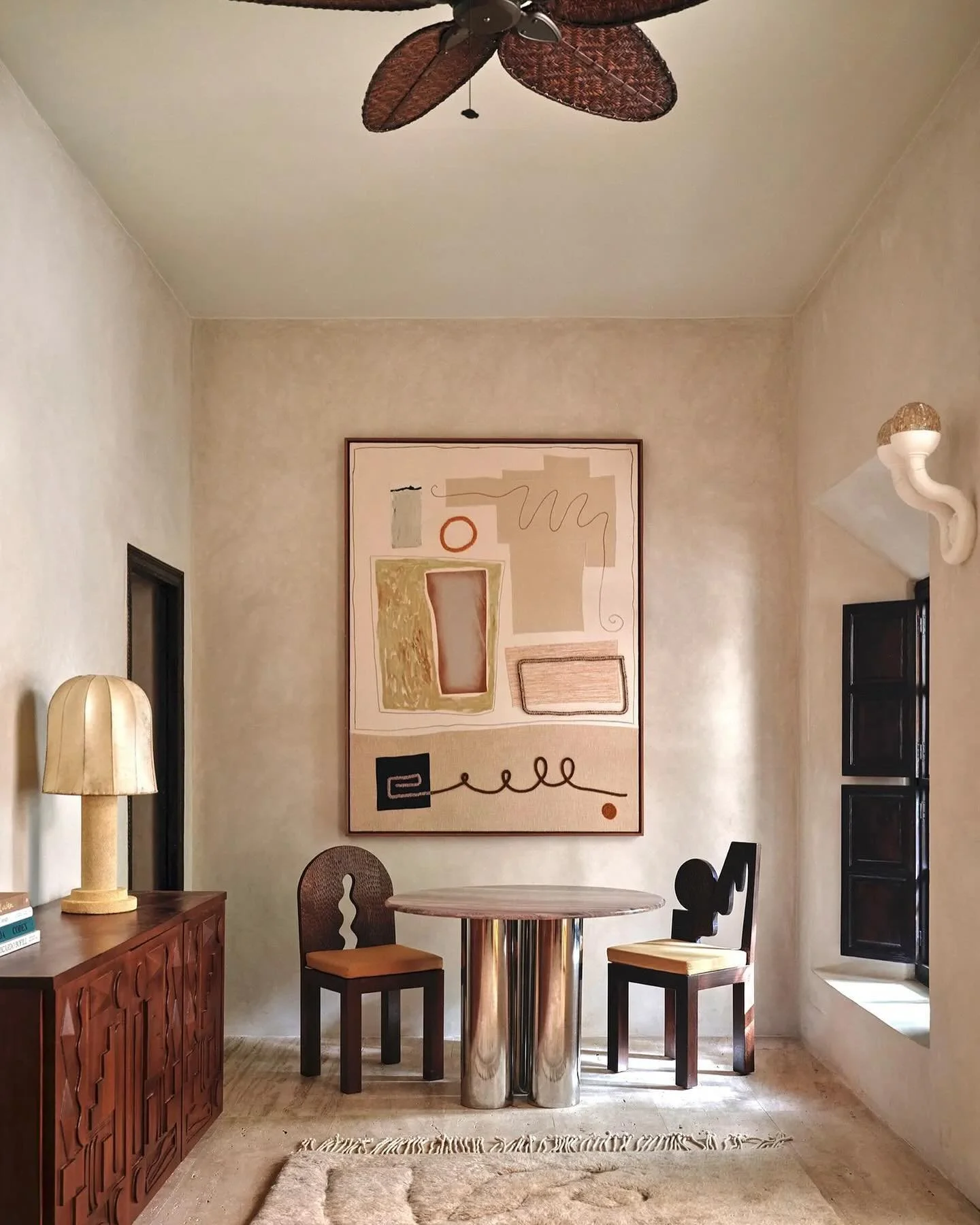 This Riad in Marrakech is an absolute dream. I&rsquo;m SO inspired by the level of detail. 

The stunning @rosemarymarrakech designed by the talented @lrnce 🤎
.
.
.
.
.
.
#tadaoando #archdigest #luisbarragan #helmutnewton #contemporarydesign #george