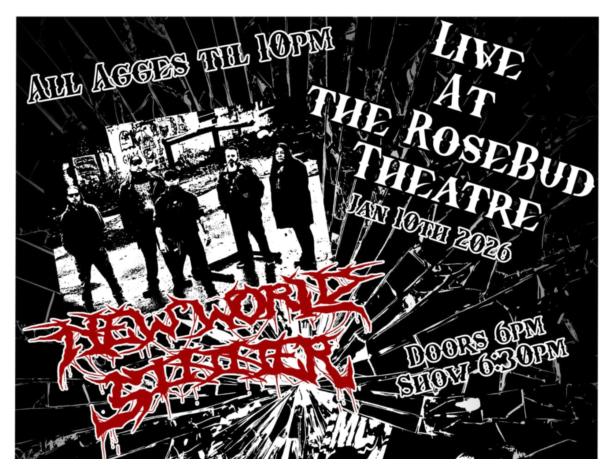 Metal Night at The Rosebud with New World Sinner, Crown of Thorns, Fatal Point