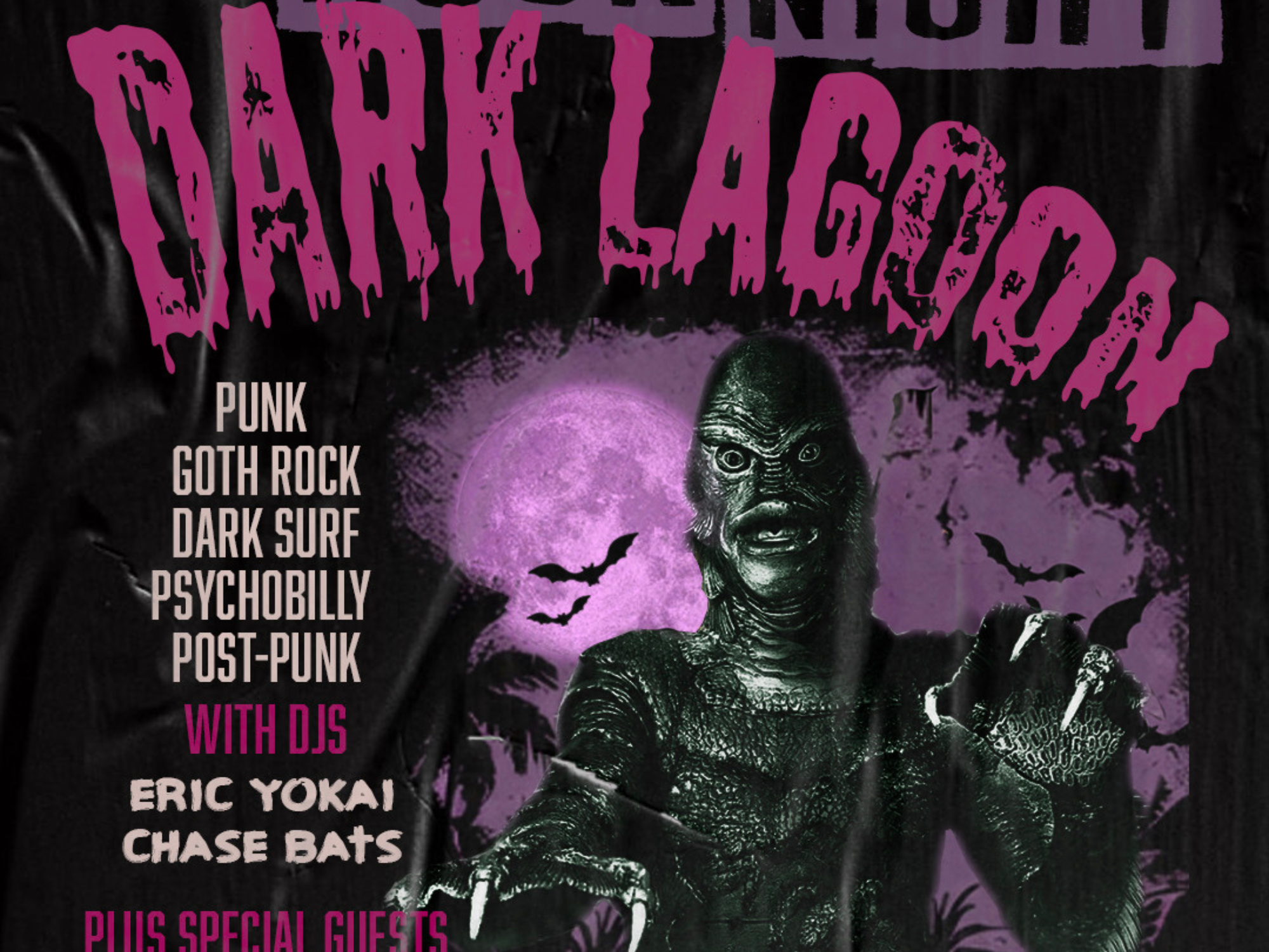 Dark Lagoon: Punk &amp; Goth Rock Night w/ Generic, DJ Chase Bats, DJ Eric Yokai