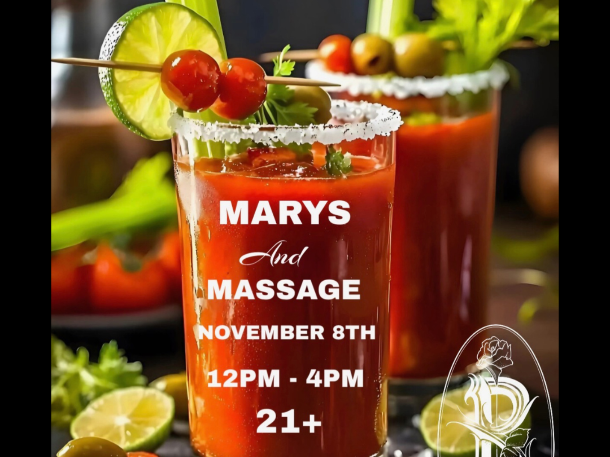 Sunday Afternoon Bloody Marys and Massage at The Rosebud
