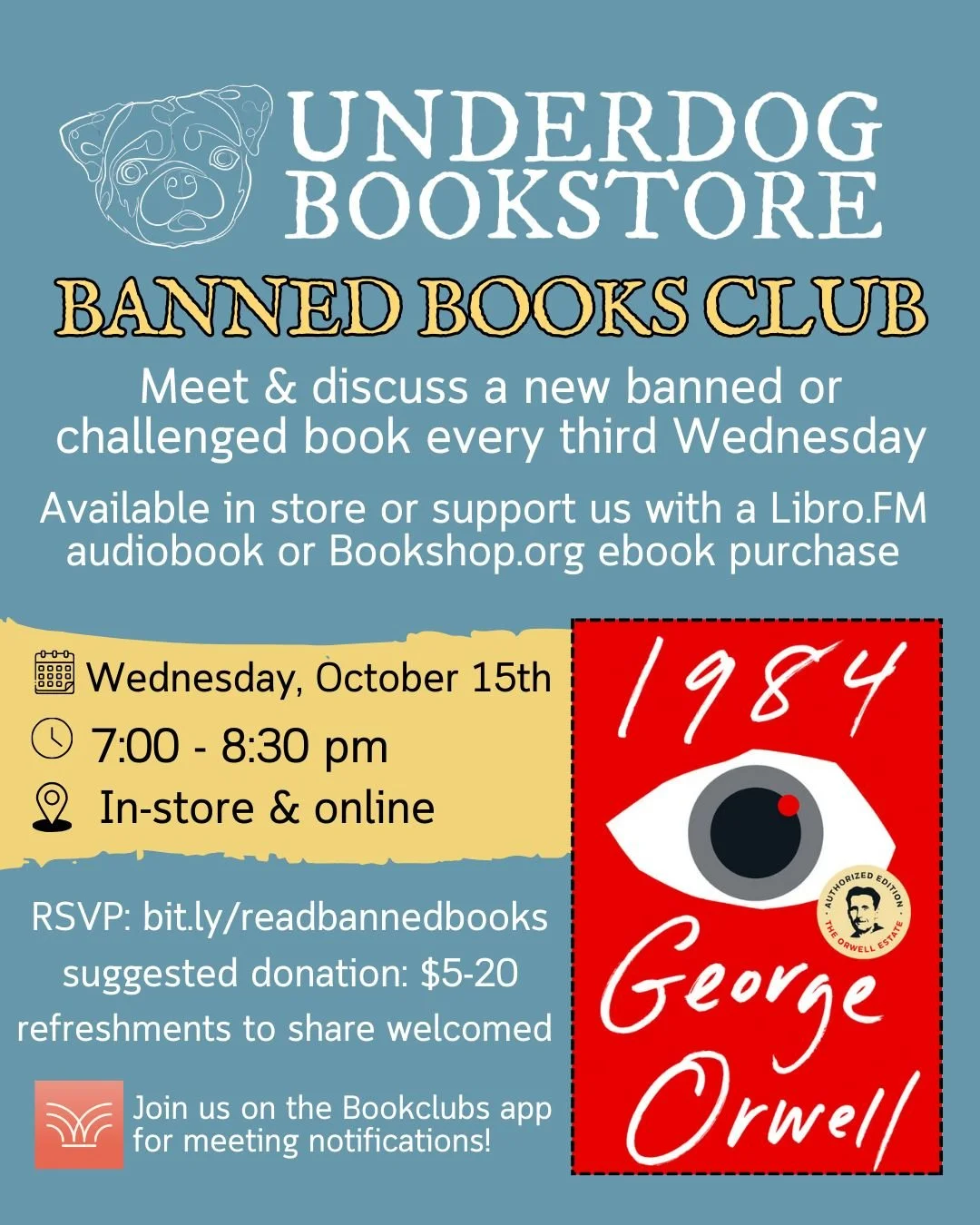 Censorship is so 1984 📚

Current efforts to ban books and information held in schools, libraries, archives, and bookstores are a truth close to fiction &mdash; namely, the depiction of extreme censorship by an oppressive regime in George Orwell&rsqu