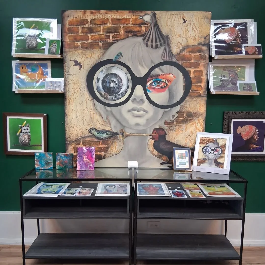 Please give a warm Underdog welcome to @colenetheartist 💖

Colene is the latest feature for our rotating local artists gallery in store. We have original artwork, prints, cards and more, available for a limited time only. 

Our photos can't come clo