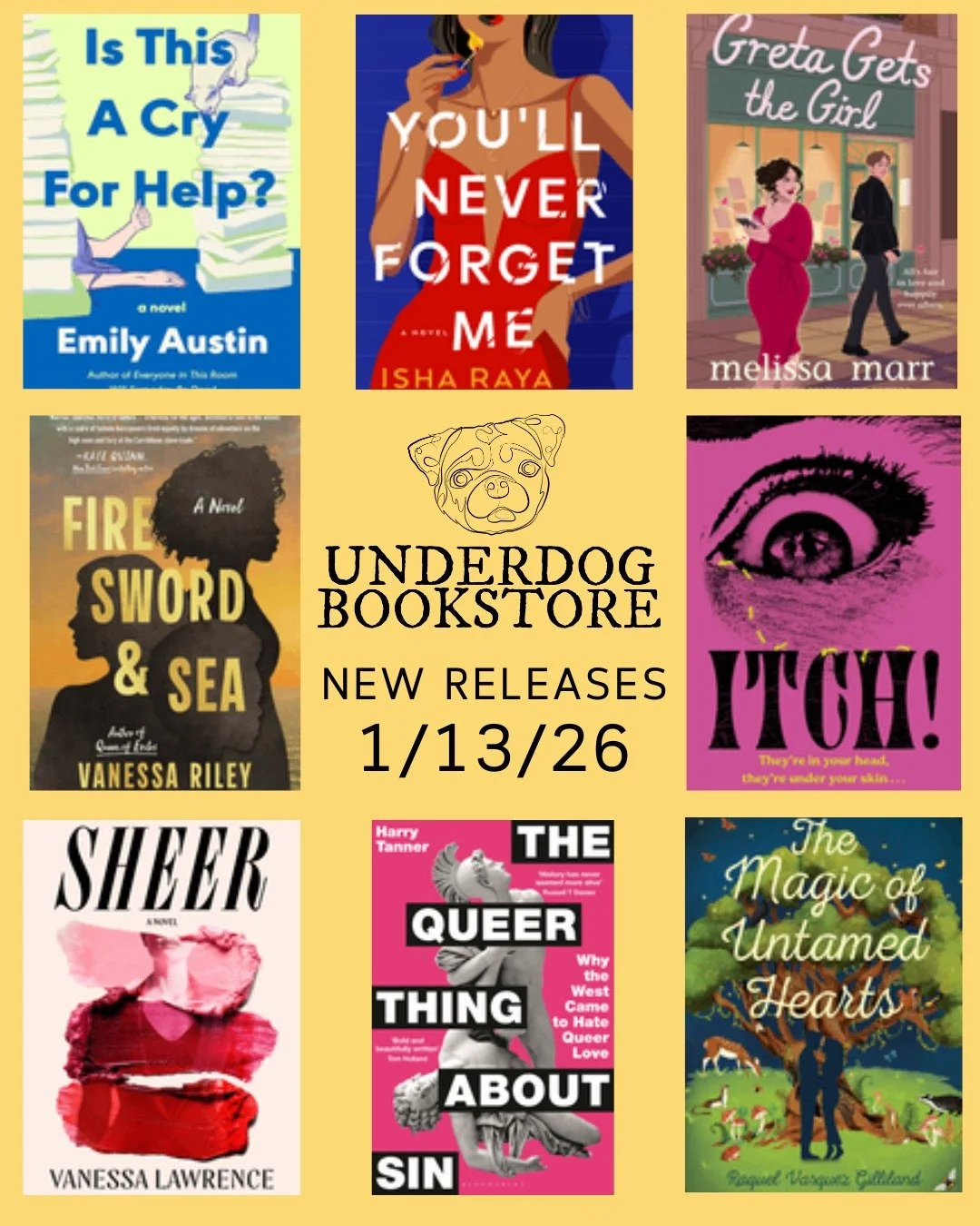 Happy New Book Tuesday! 📚🏳️&zwj;🌈🐶

Check out some of our favorite new releases featuring LGBTQIA+, BIPOC, Disabled &amp; Neurodiverse authors and stories. Available now on our @bookshop_org &amp; @librofm pages, or request a copy for store picku