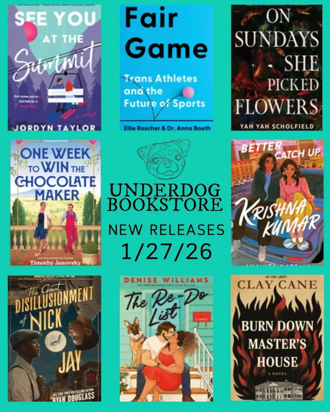Happy New Book Tuesday! 📚🏳️&zwj;🌈🐶

Check out some of our favorite new releases featuring LGBTQIA+, BIPOC, Disabled &amp; Neurodiverse authors and stories. Available now on our @bookshop_org &amp; @librofm pages, or request a copy for store picku