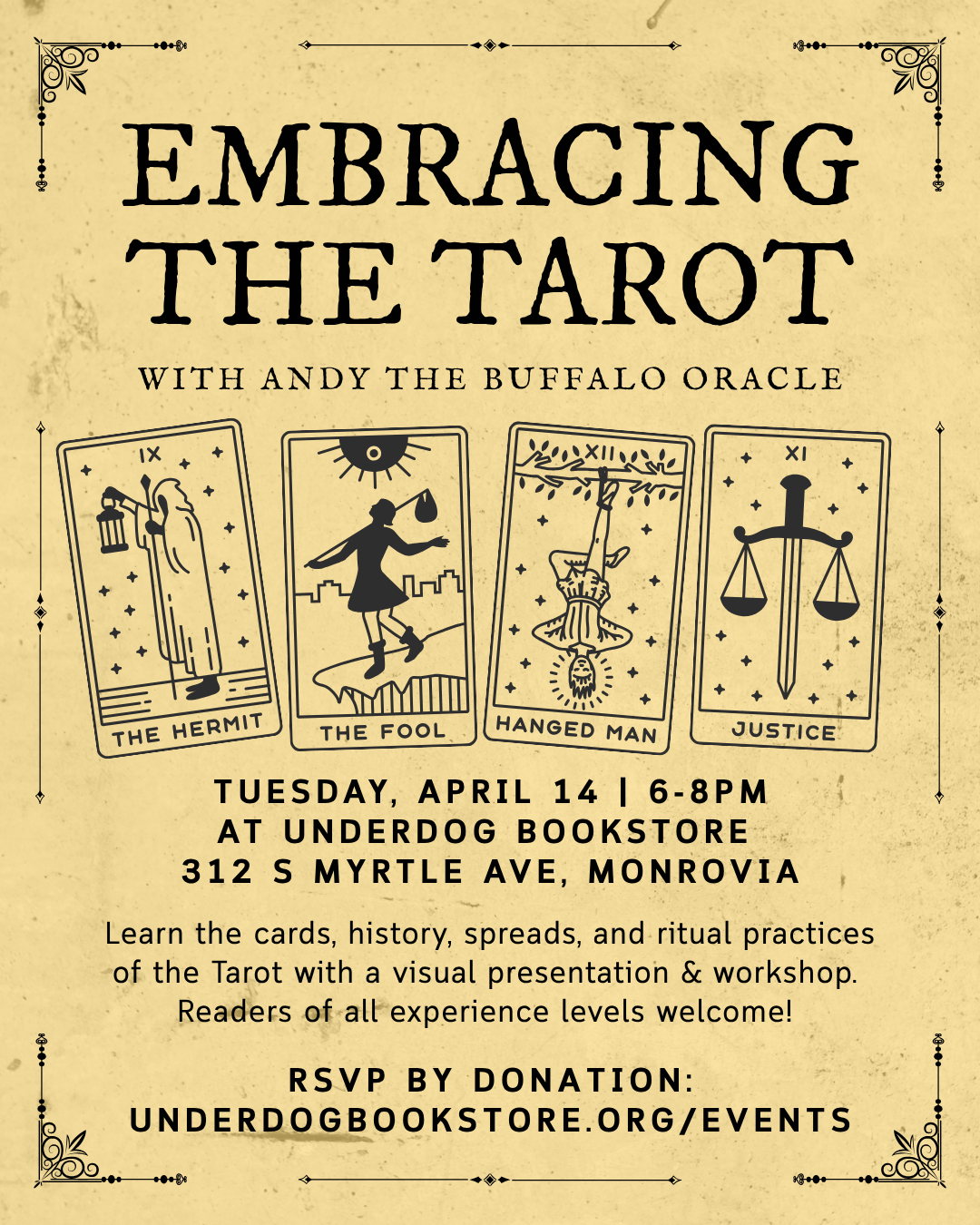 Embracing the Tarot Workshop