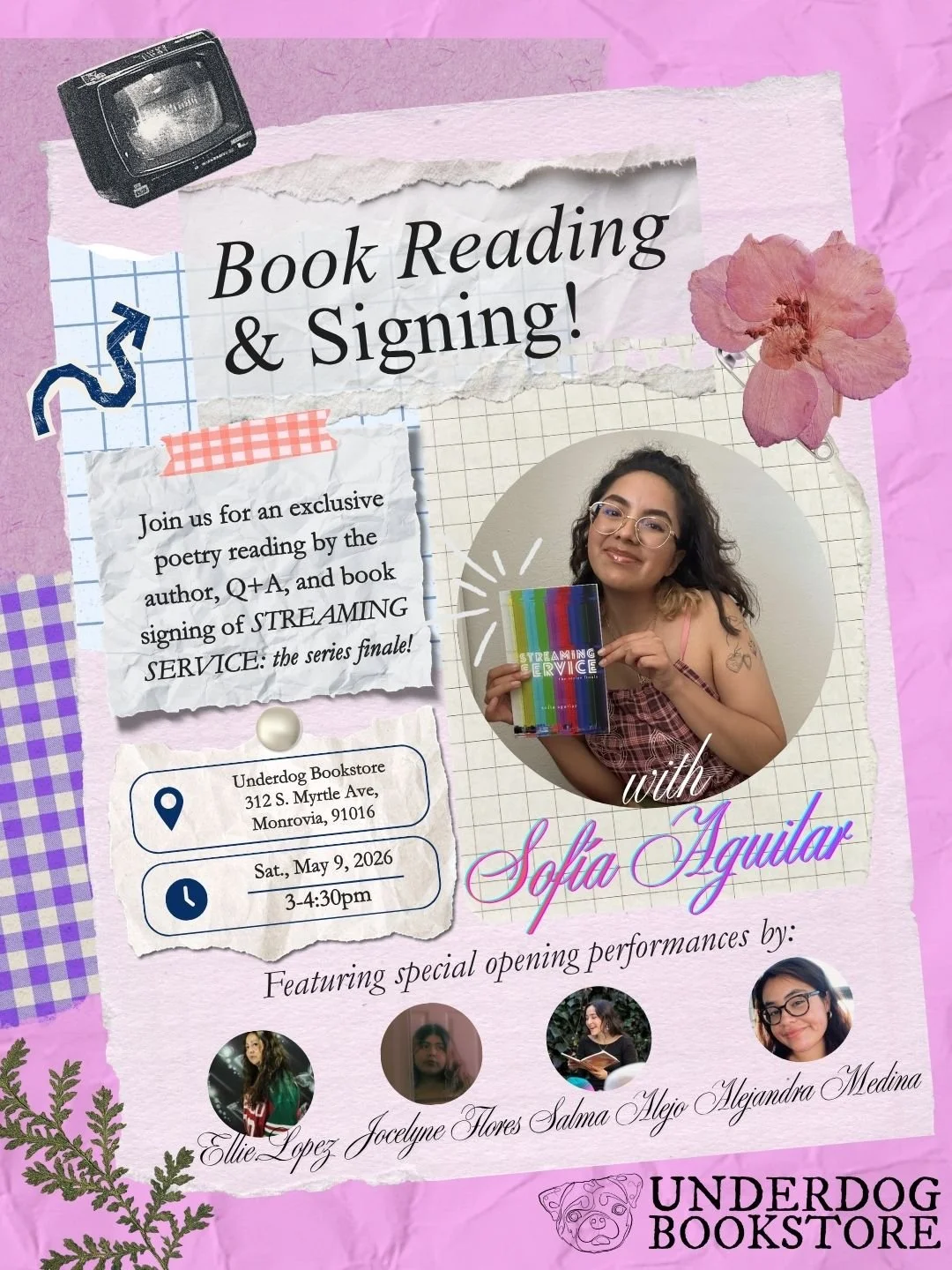 Book Reading & Signing: Streaming Service with Sofia Aguilar