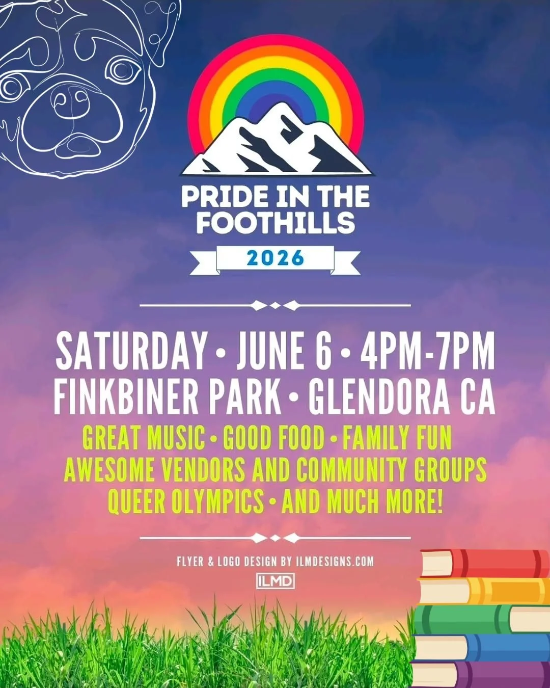 Underdog Bookstore is joining the 5th annual Glendora Pride in the Foothills! 

Celebrate Pride with local businesses, good food, live music, family friendly activities and more! 

🗓 Saturday, June 6th, 4-7PM
📍 Finkbiner Park, Glendora 

This is th
