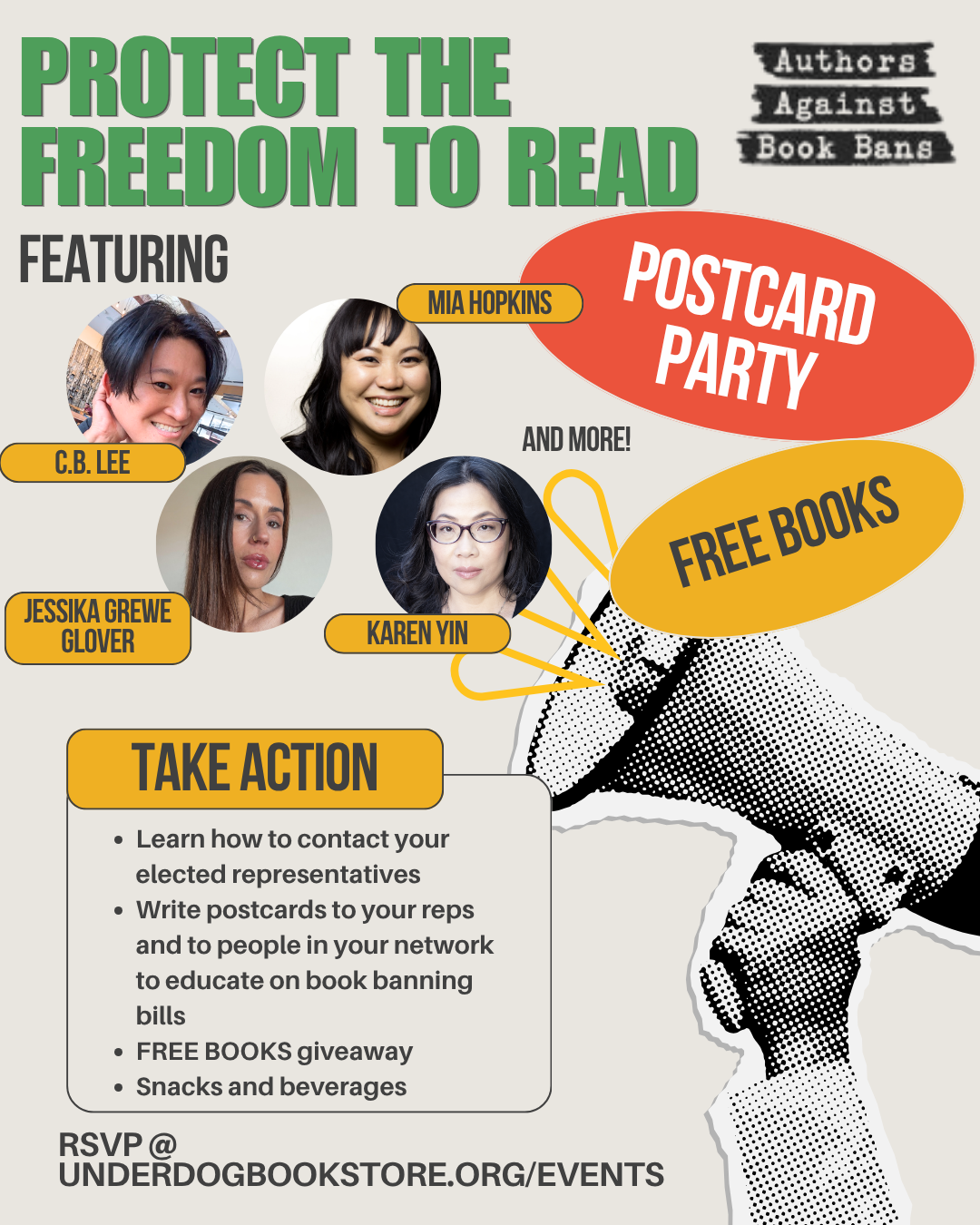 Protect the Freedom to Read: Postcard Party