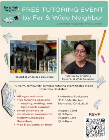 Tutoring with Far &amp; Wide Neighbor