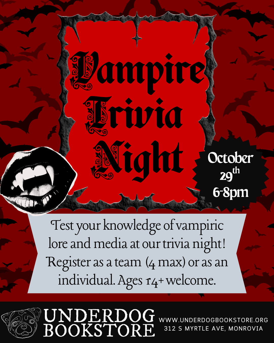 Vampire Trivia Night
