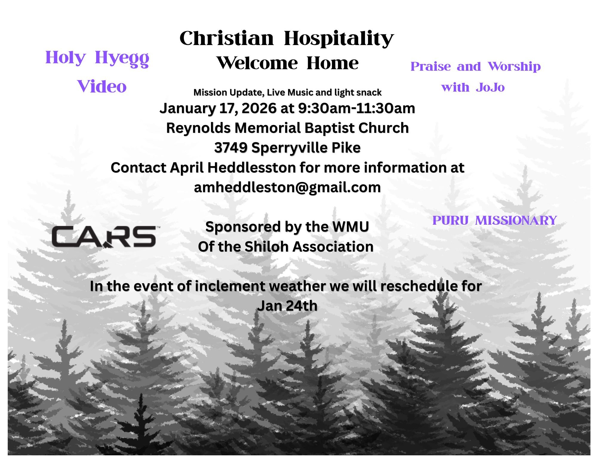 Christian Hospitality - Welcome Home