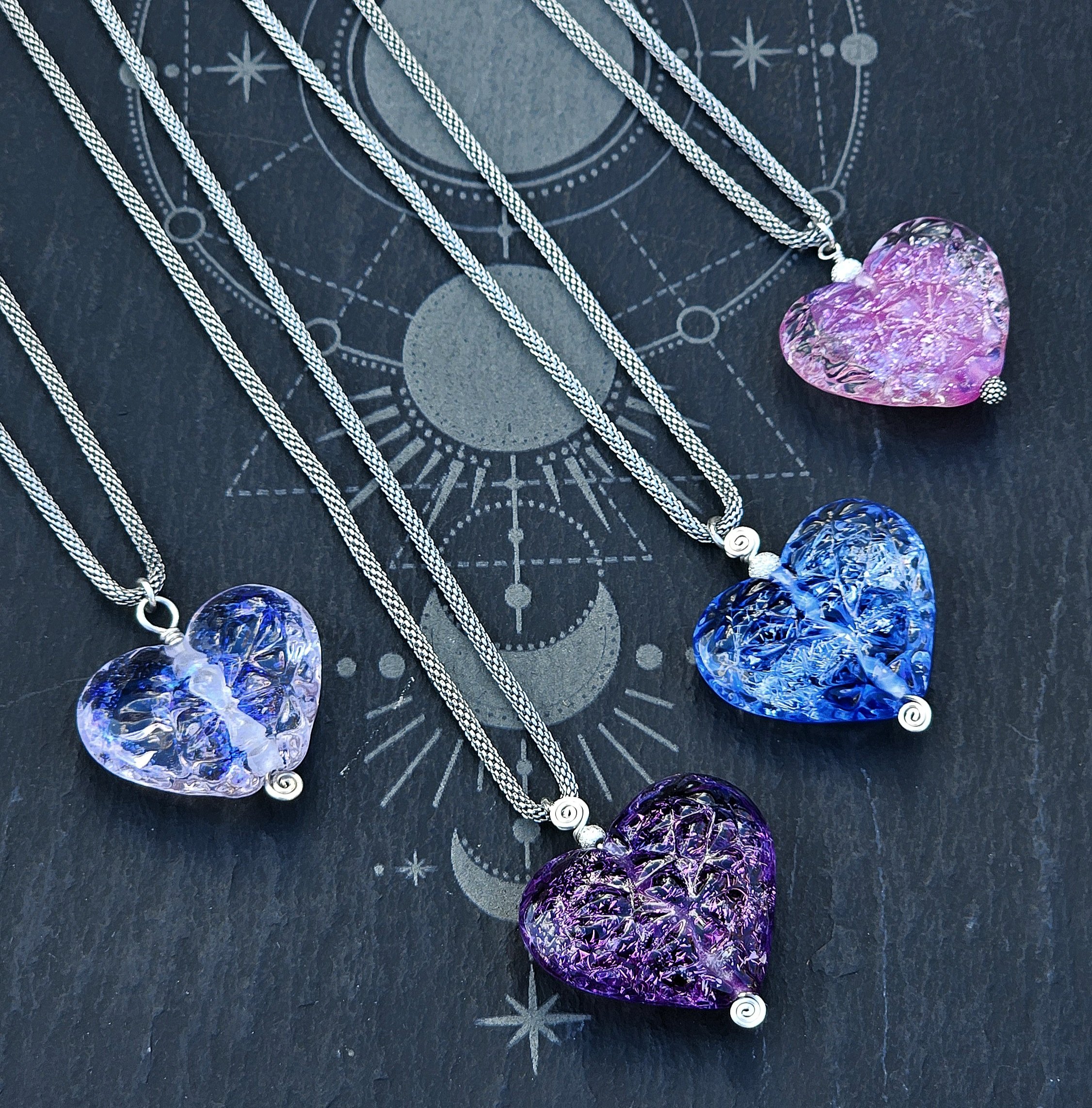 Dichroic Prismatic Glass Heart