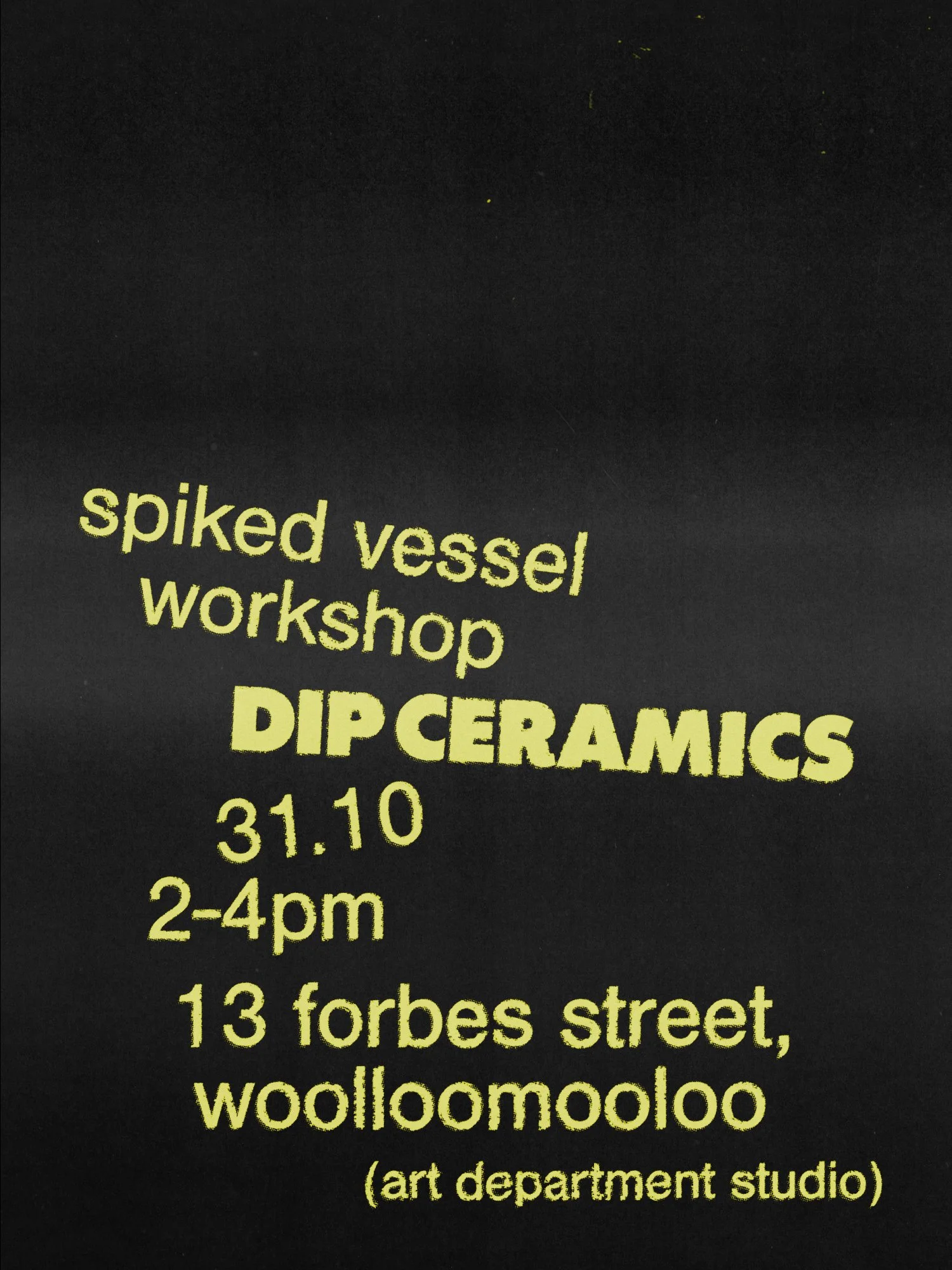 Spike Vessel - Hand Building Workshop 31/10