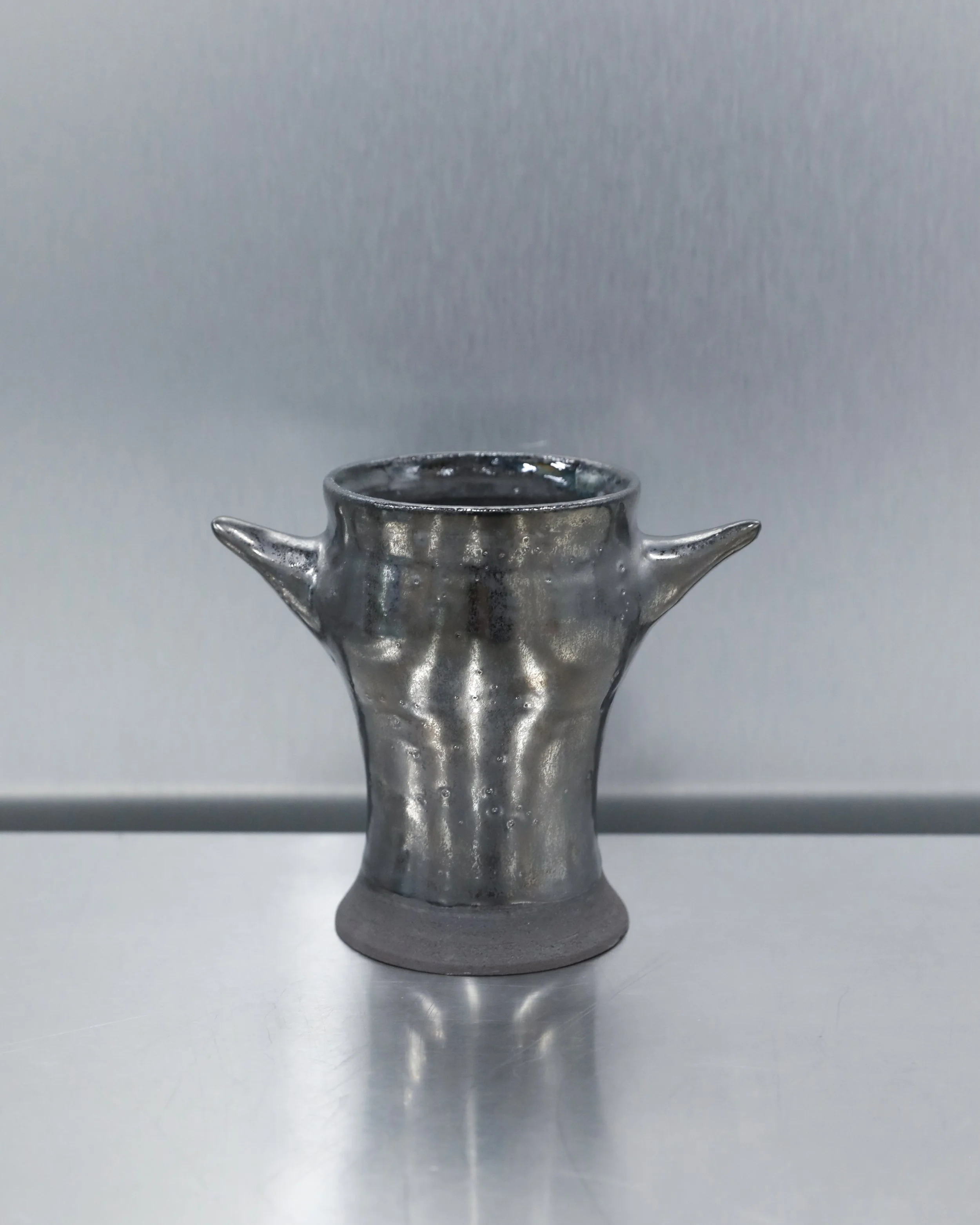 2SK  Vase Small - Black Metallic