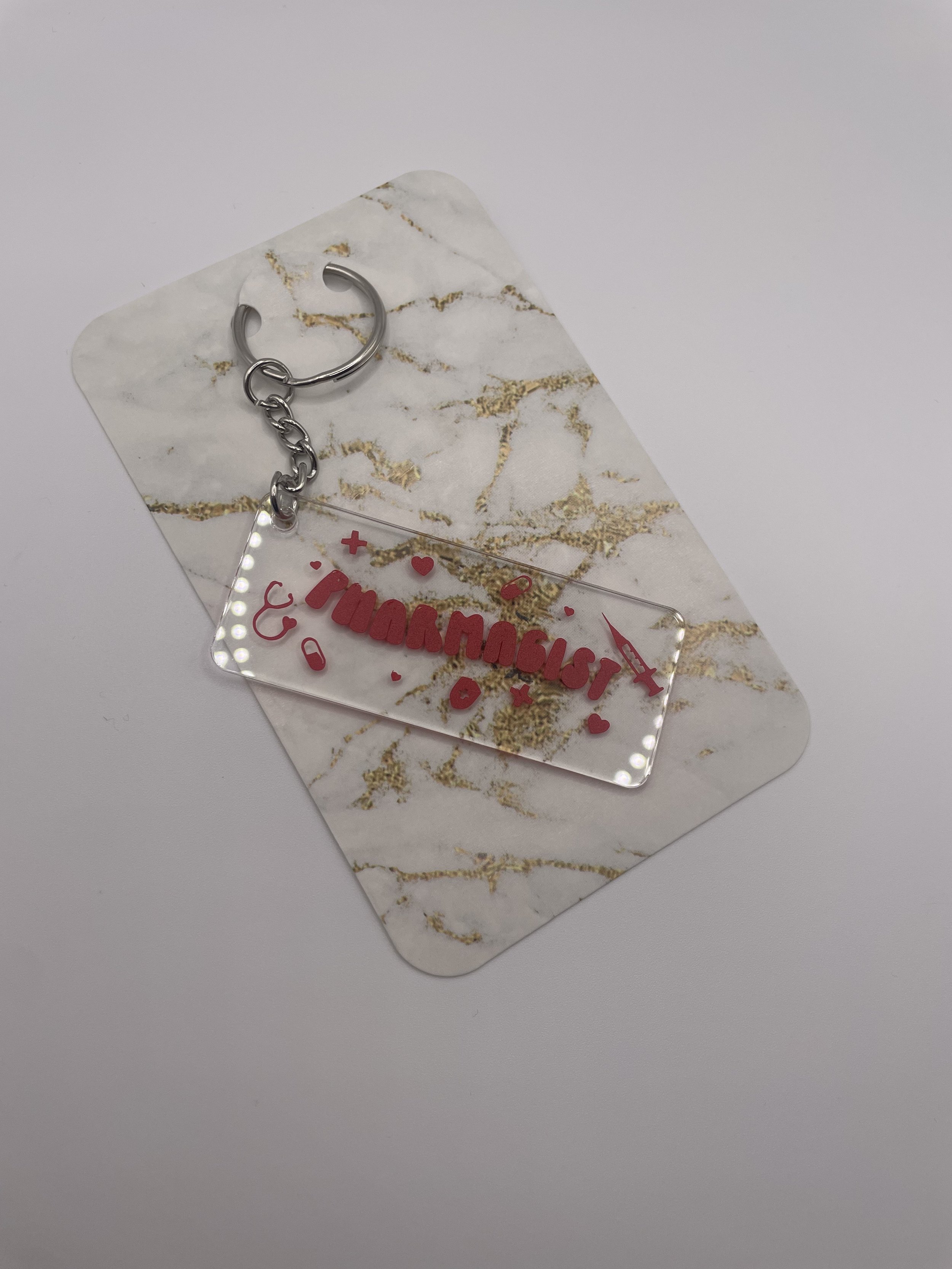 pharmacicist red rectangle keychain.jpeg