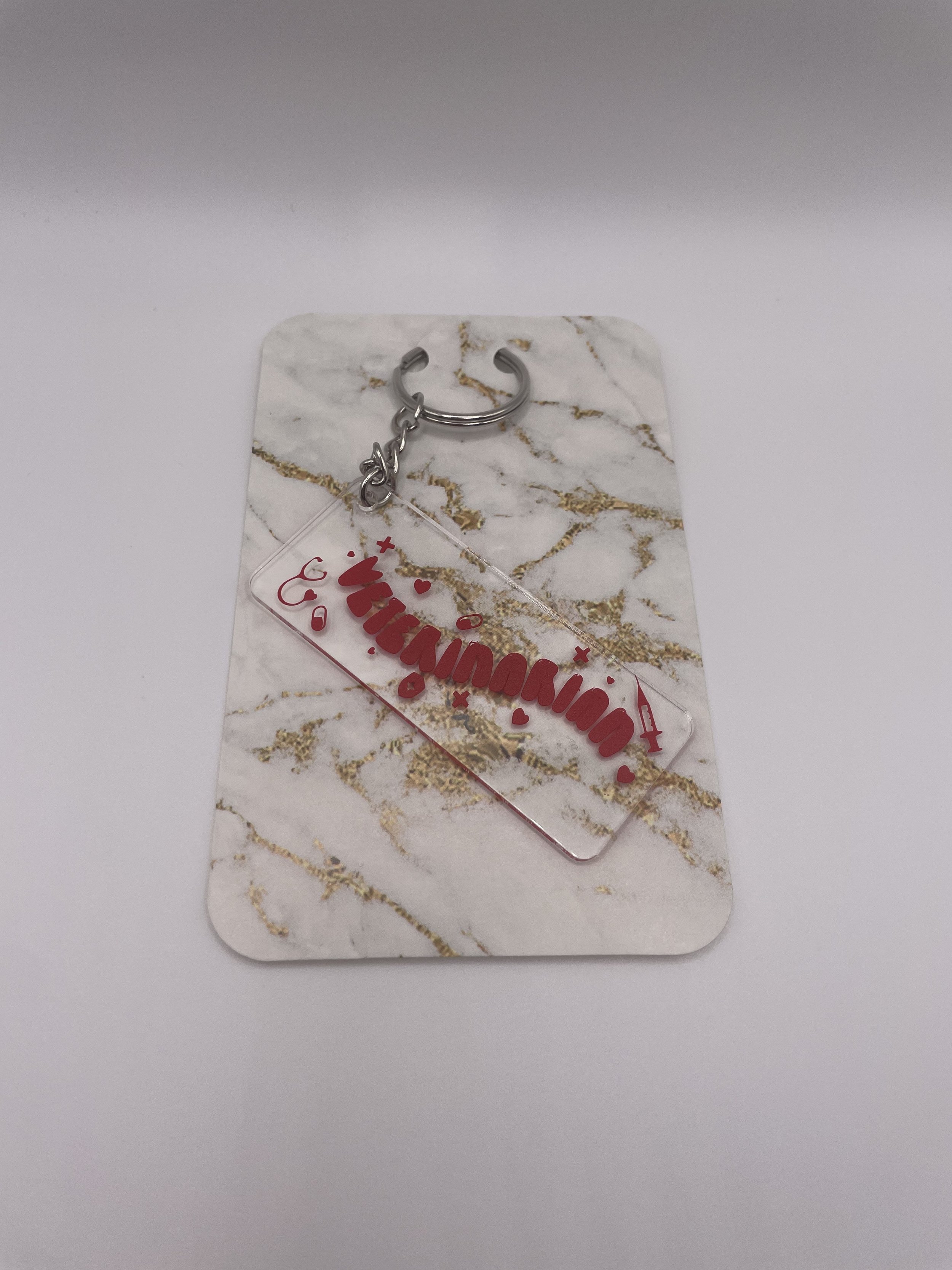 Vet rectangle keychain.jpeg