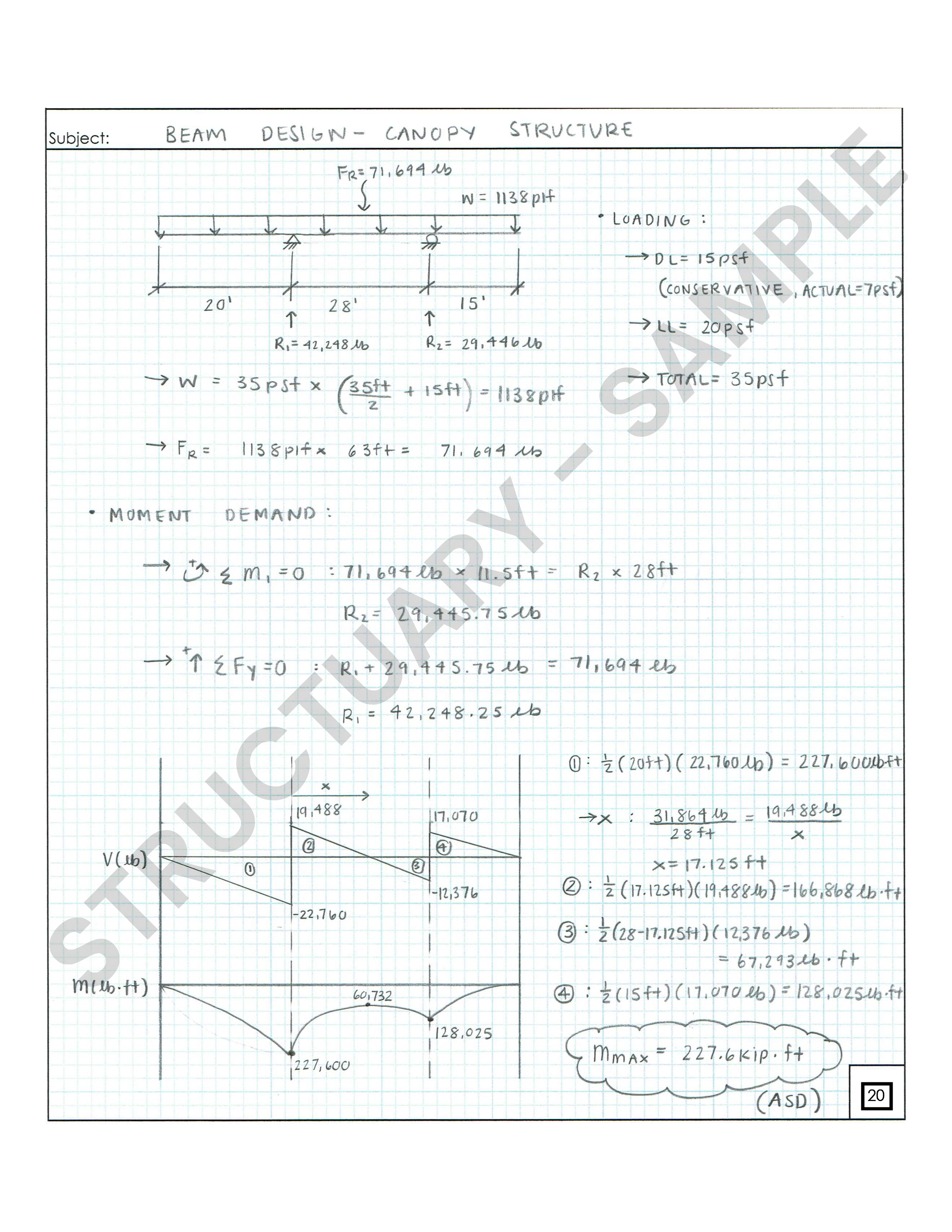 Beam Design - Canopy Structure.png