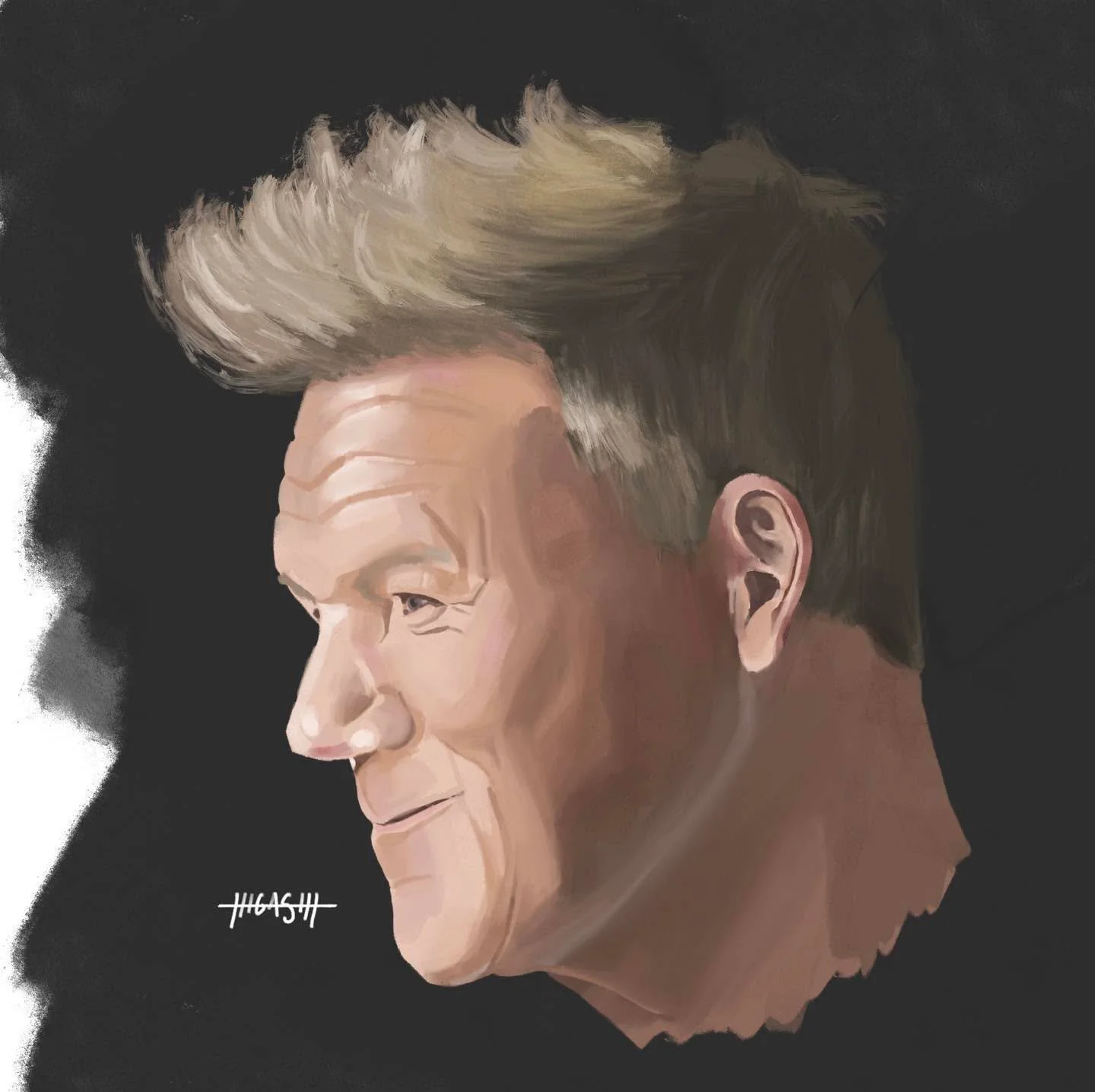 First forays into full color digital painting. Gordon Ramsay | Procreate