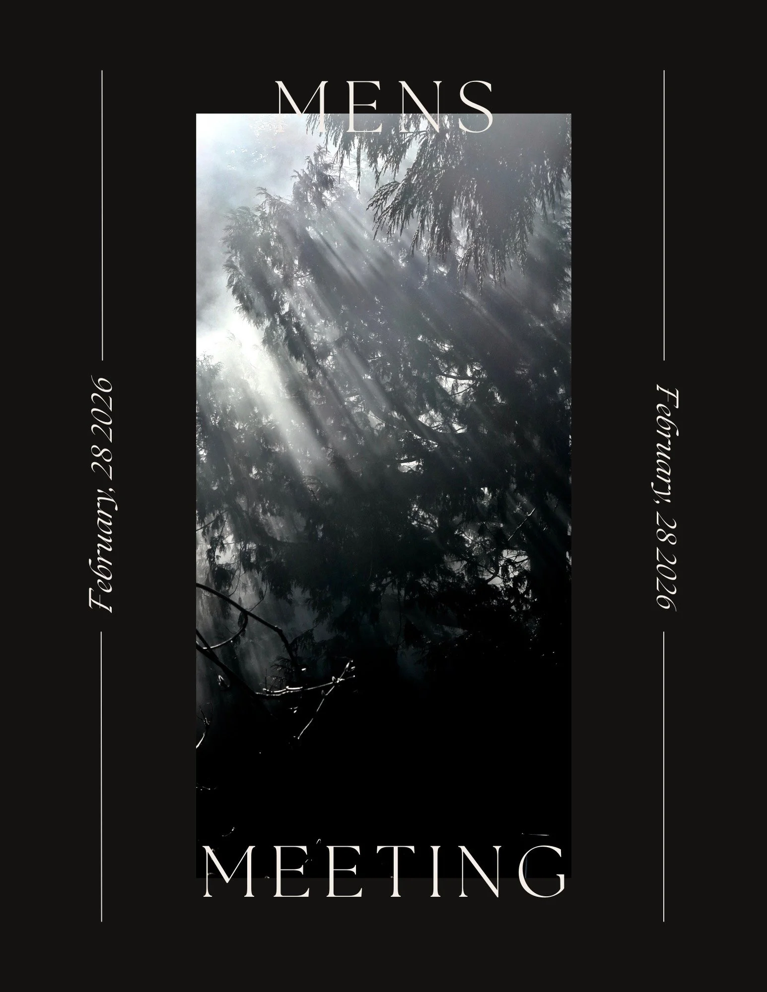 Iron Sharpens Iron, will be having their men's meeting.