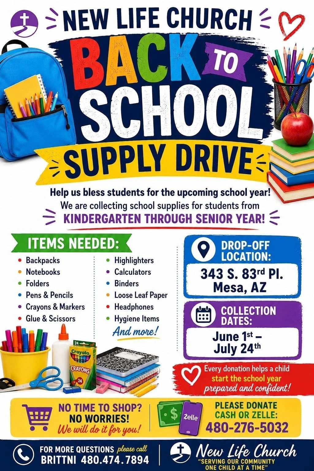 back to school drive
