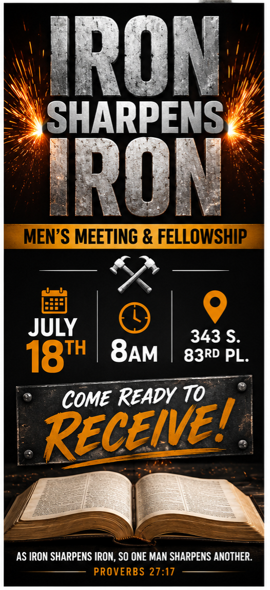 IRON SHARPENS IRON ( MENS MEETING)