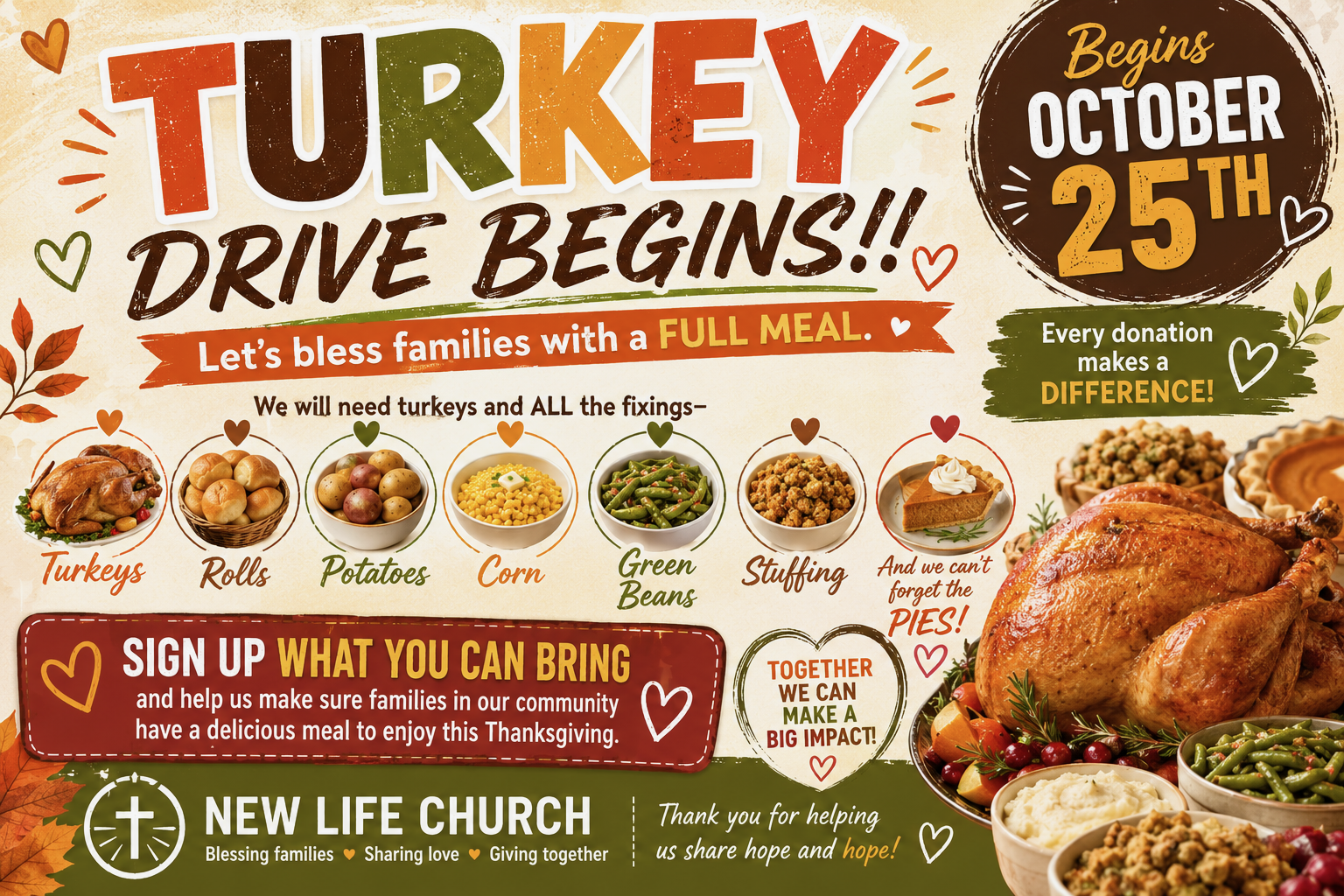 Turkey drive begins 