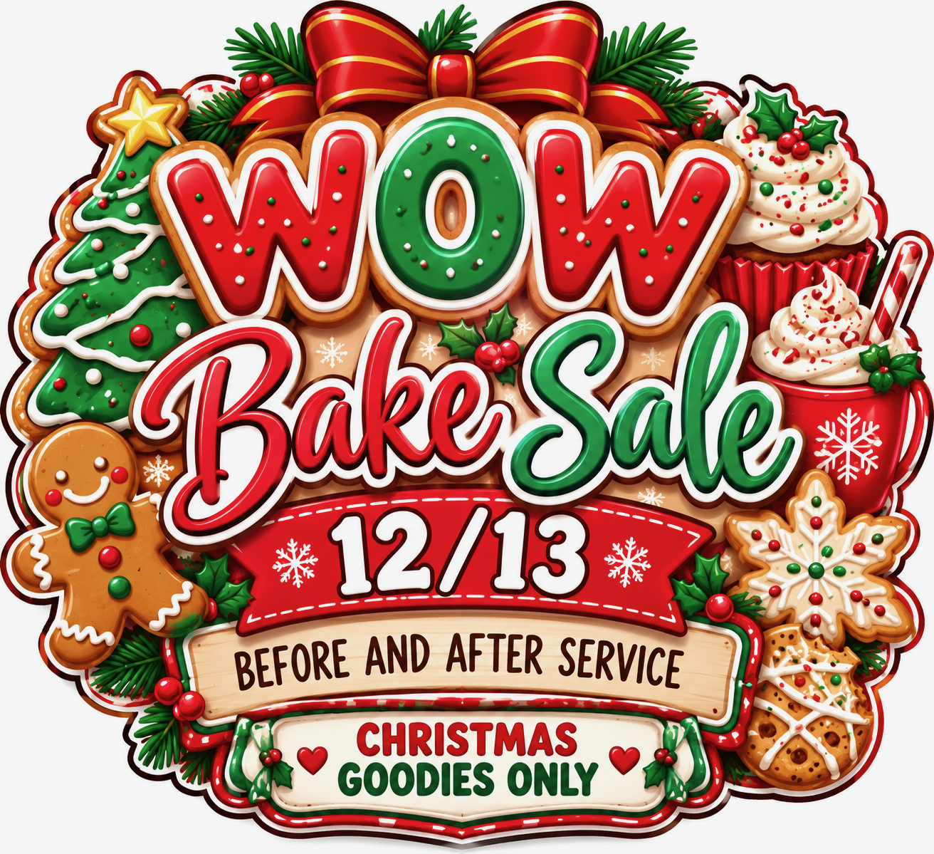W.O.W Women Of Worth bake sale 