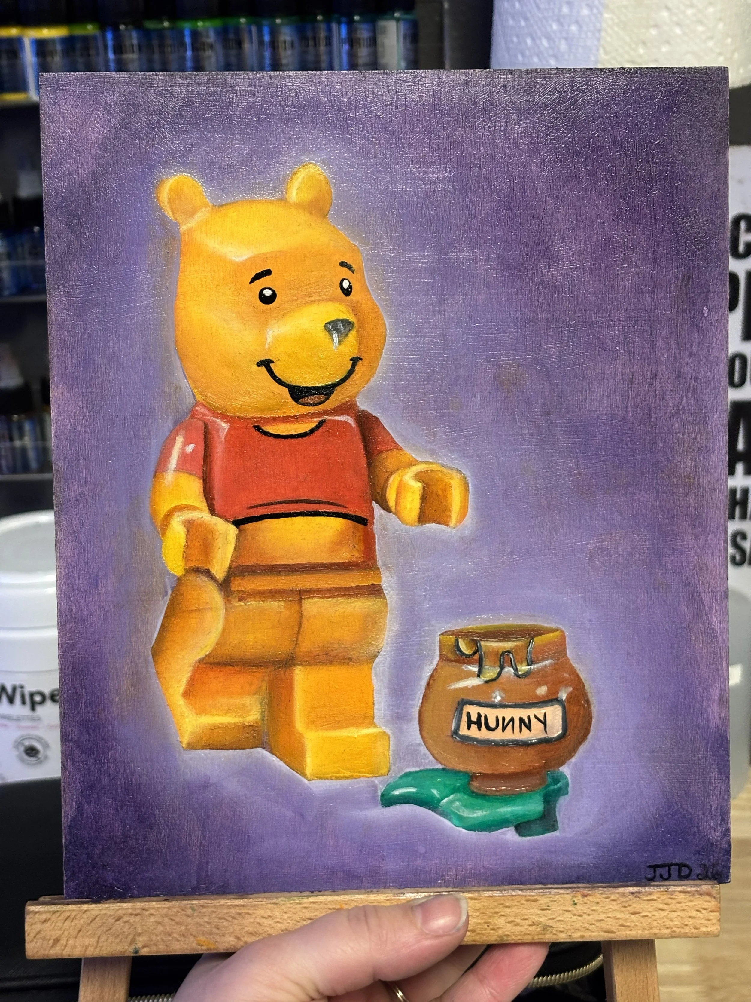 LEGO Winnie-the-Pooh oil painting